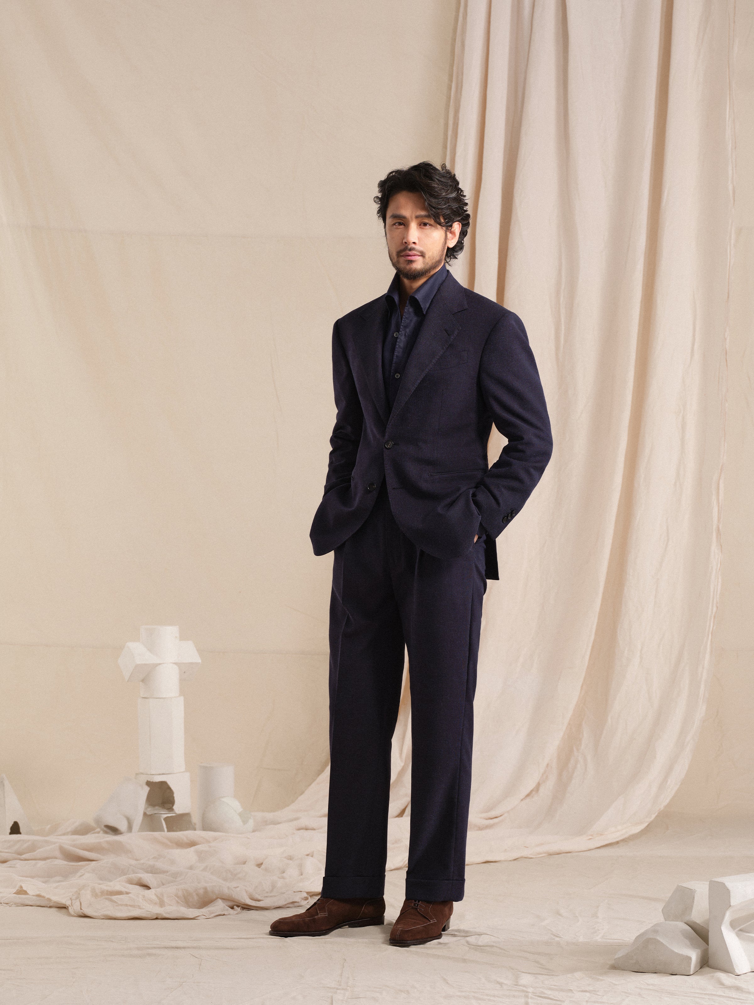 Men's Old Money Style Earth Tone Linen-Blend Breathable Suit Set