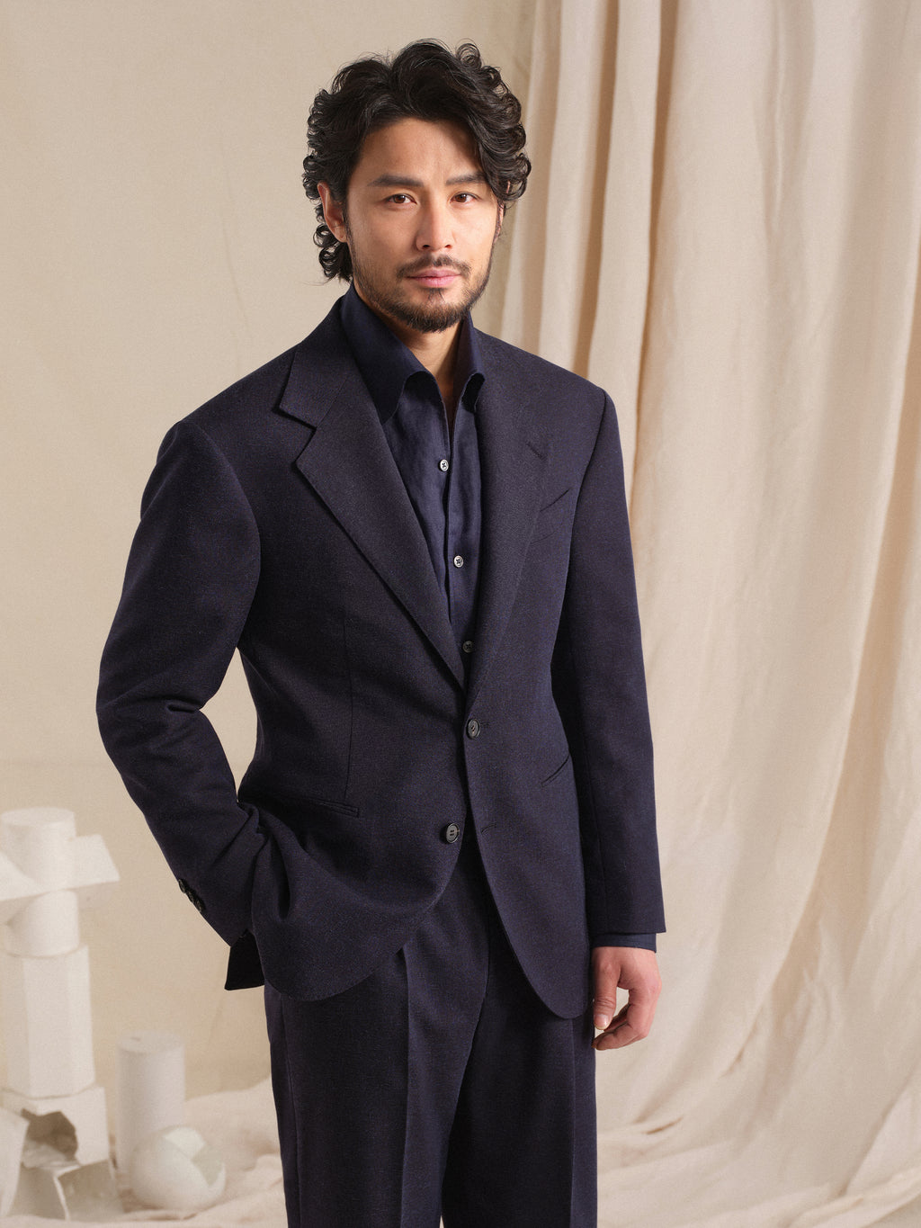 Men's Old Money Style Earth Tone Linen-Blend Breathable Suit Set