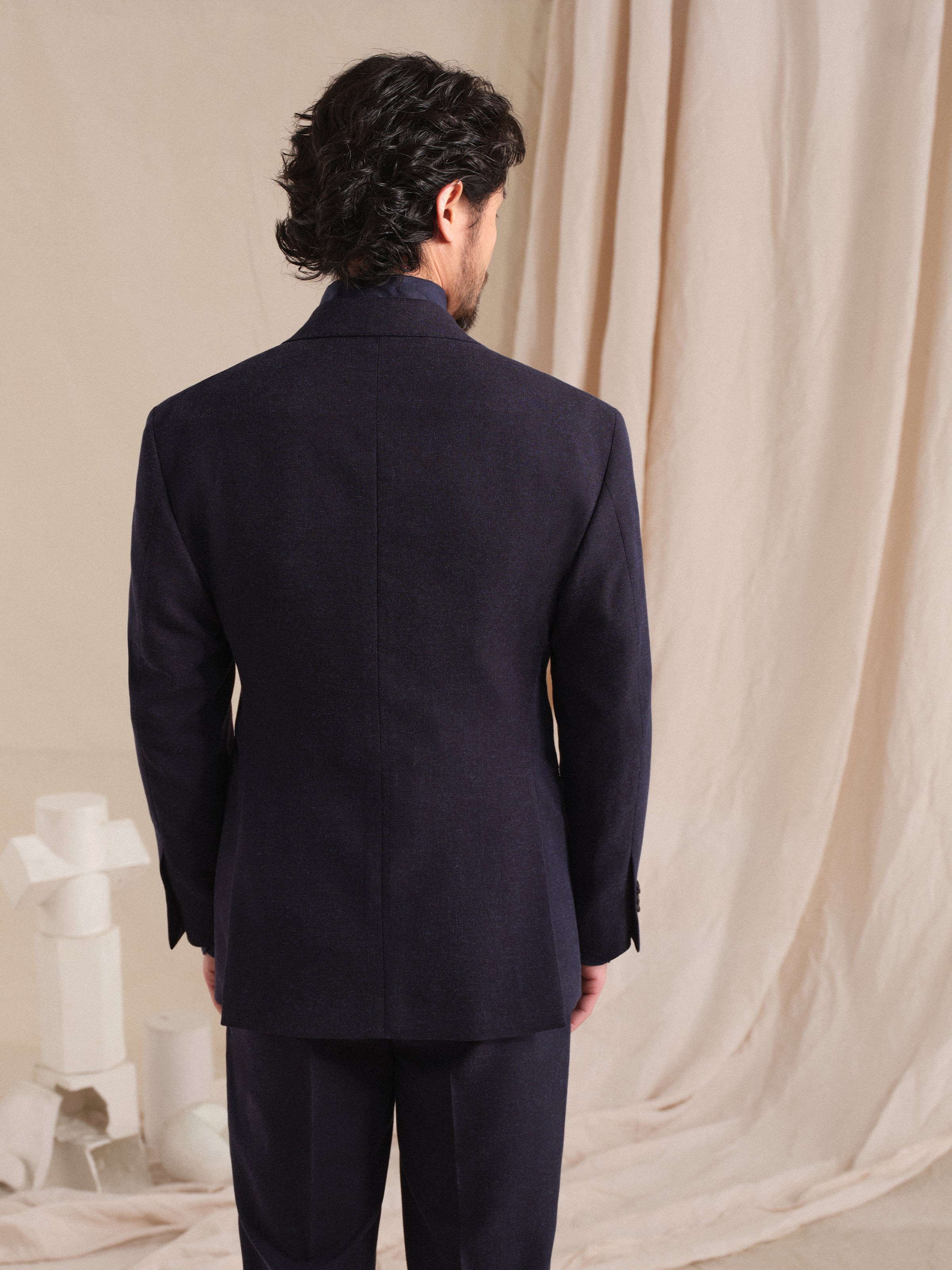 Men's Old Money Style Earth Tone Linen-Blend Breathable Suit Set