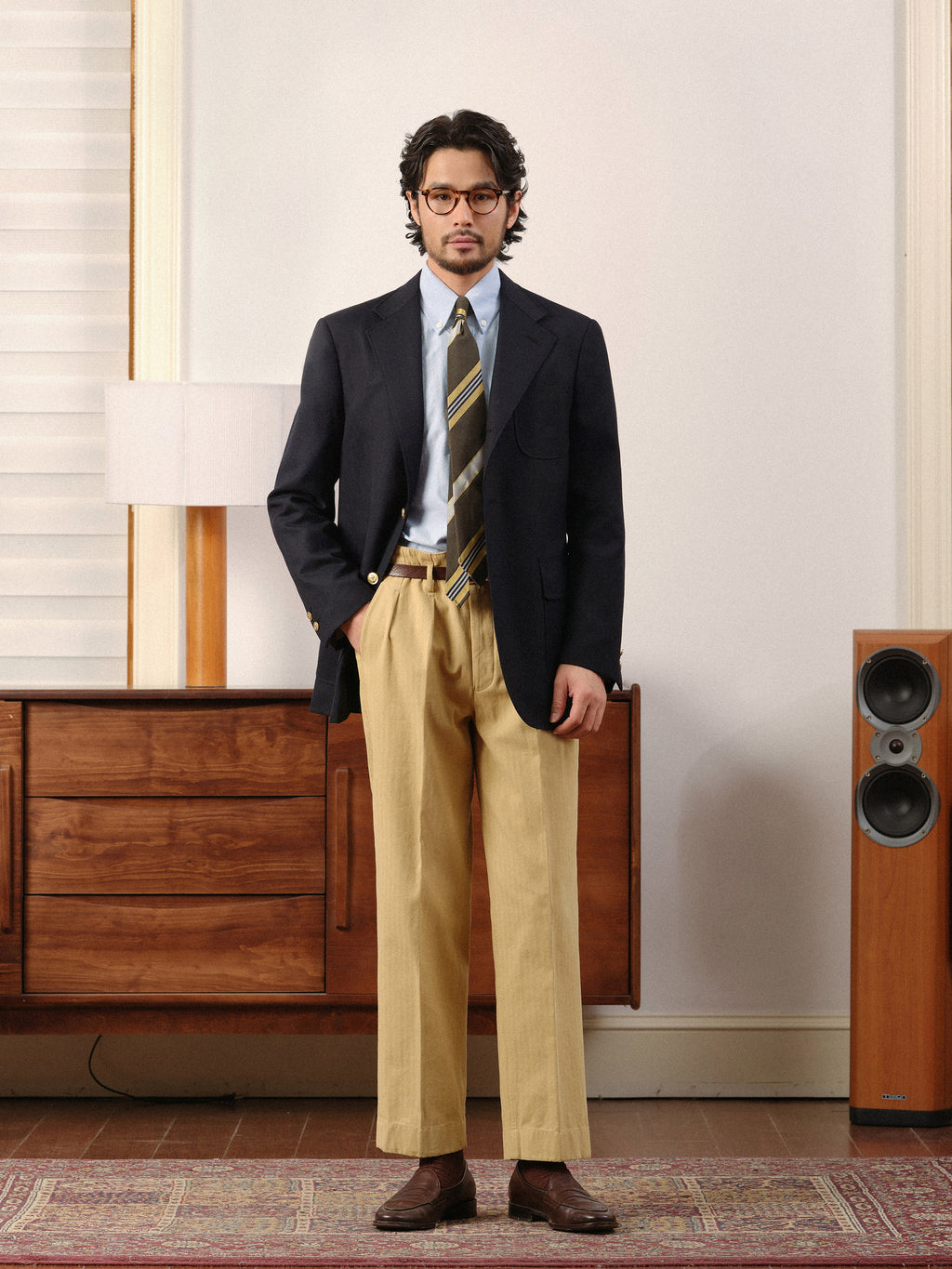 Men's Fine Spun 50% Wool Ivy Style Casual Blazer