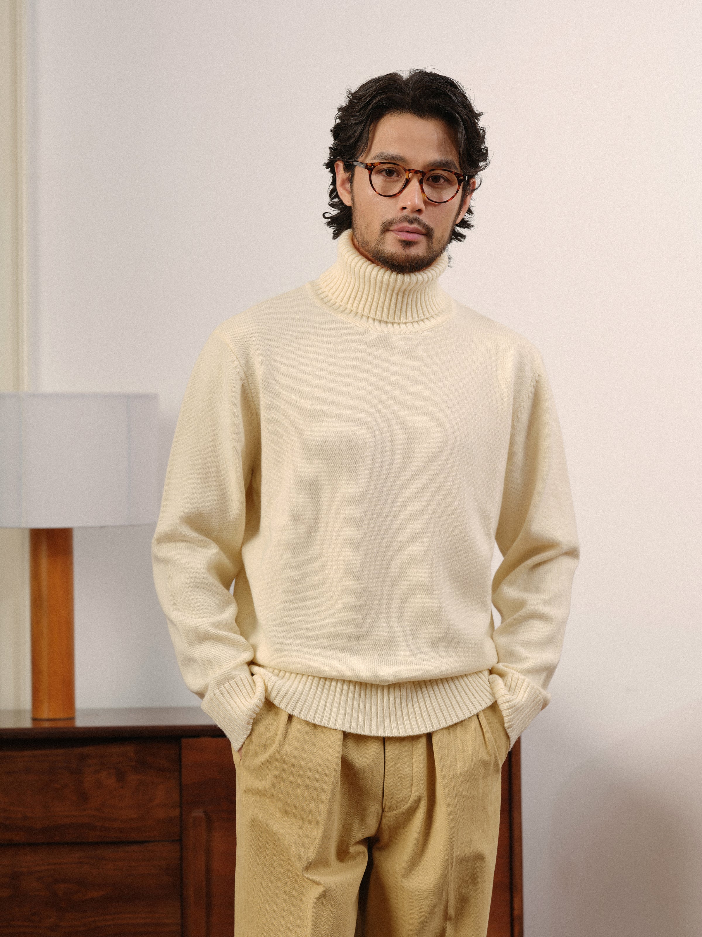 Men's Merino Wool Turtleneck Sweater