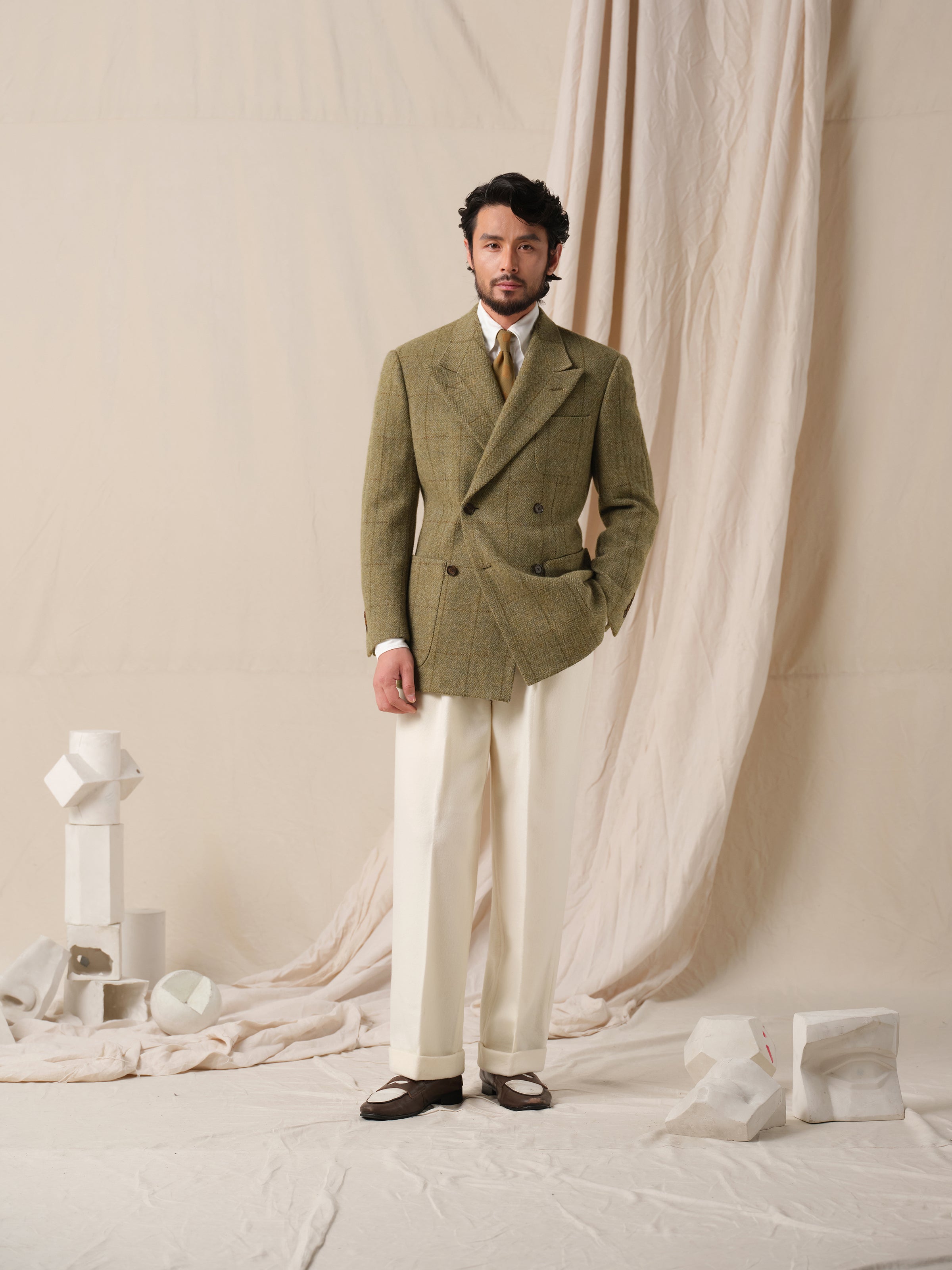 Men's 1930s Vintage Heavyweight Wool Suit