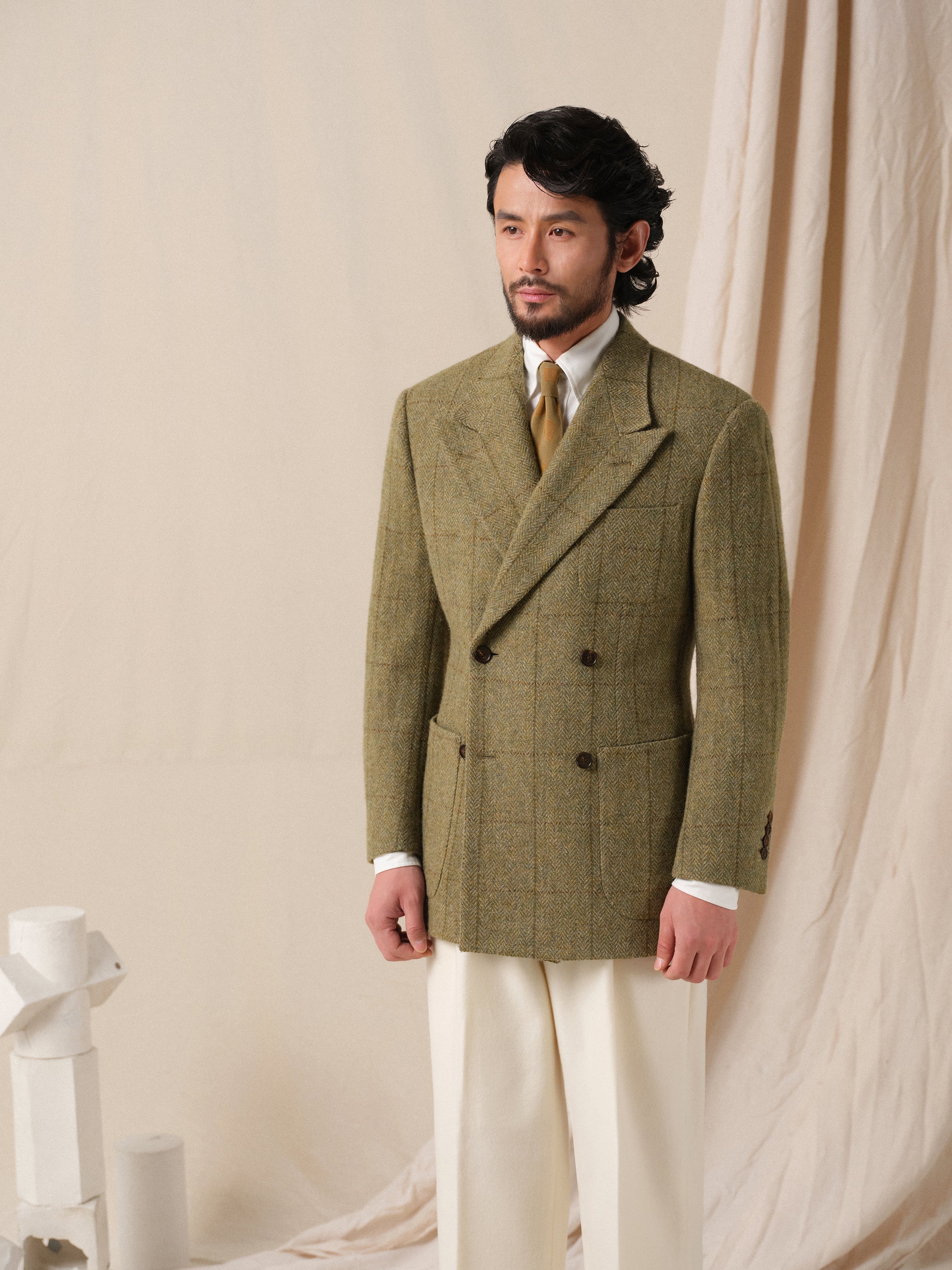 Men's 1930s Vintage Heavyweight Wool Suit