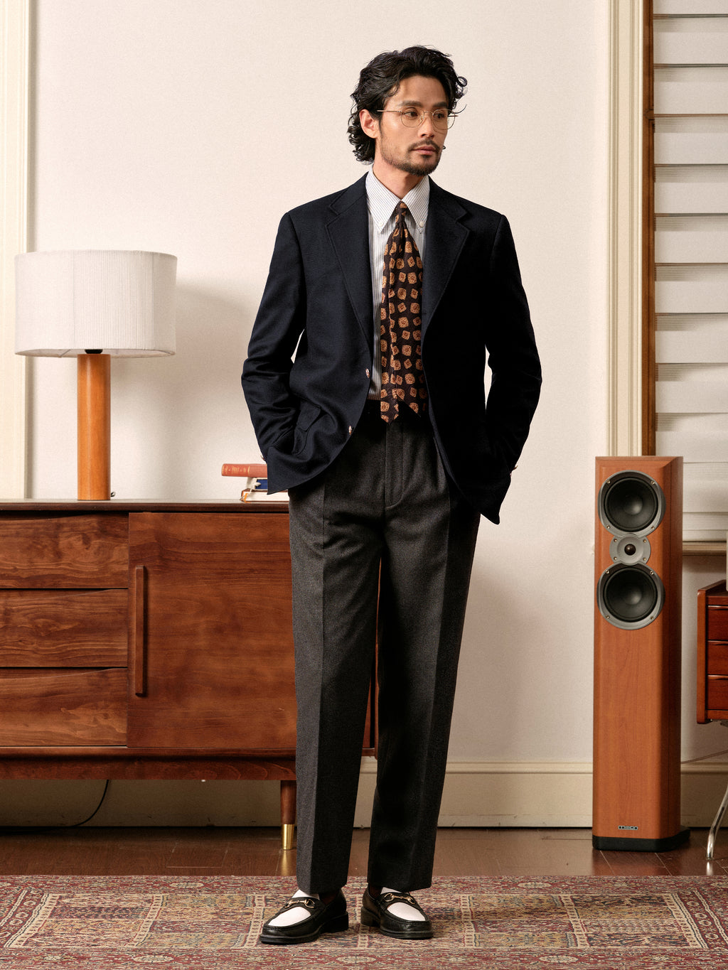 Men's Fine Spun 50% Wool Ivy Style Casual Blazer