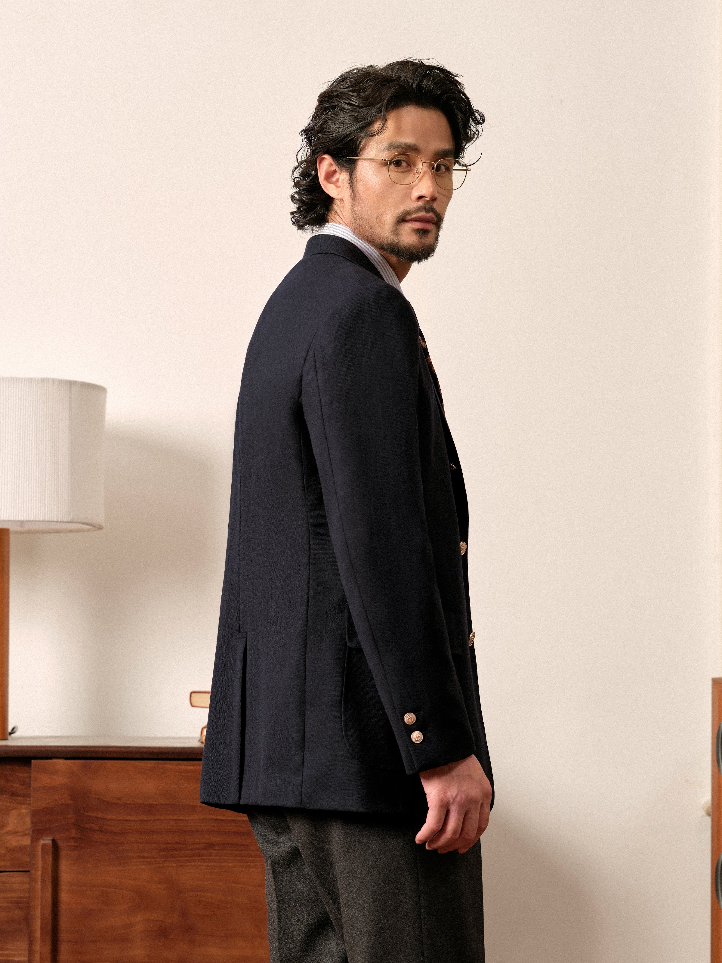 Men's Fine Spun 50% Wool Ivy Style Casual Blazer