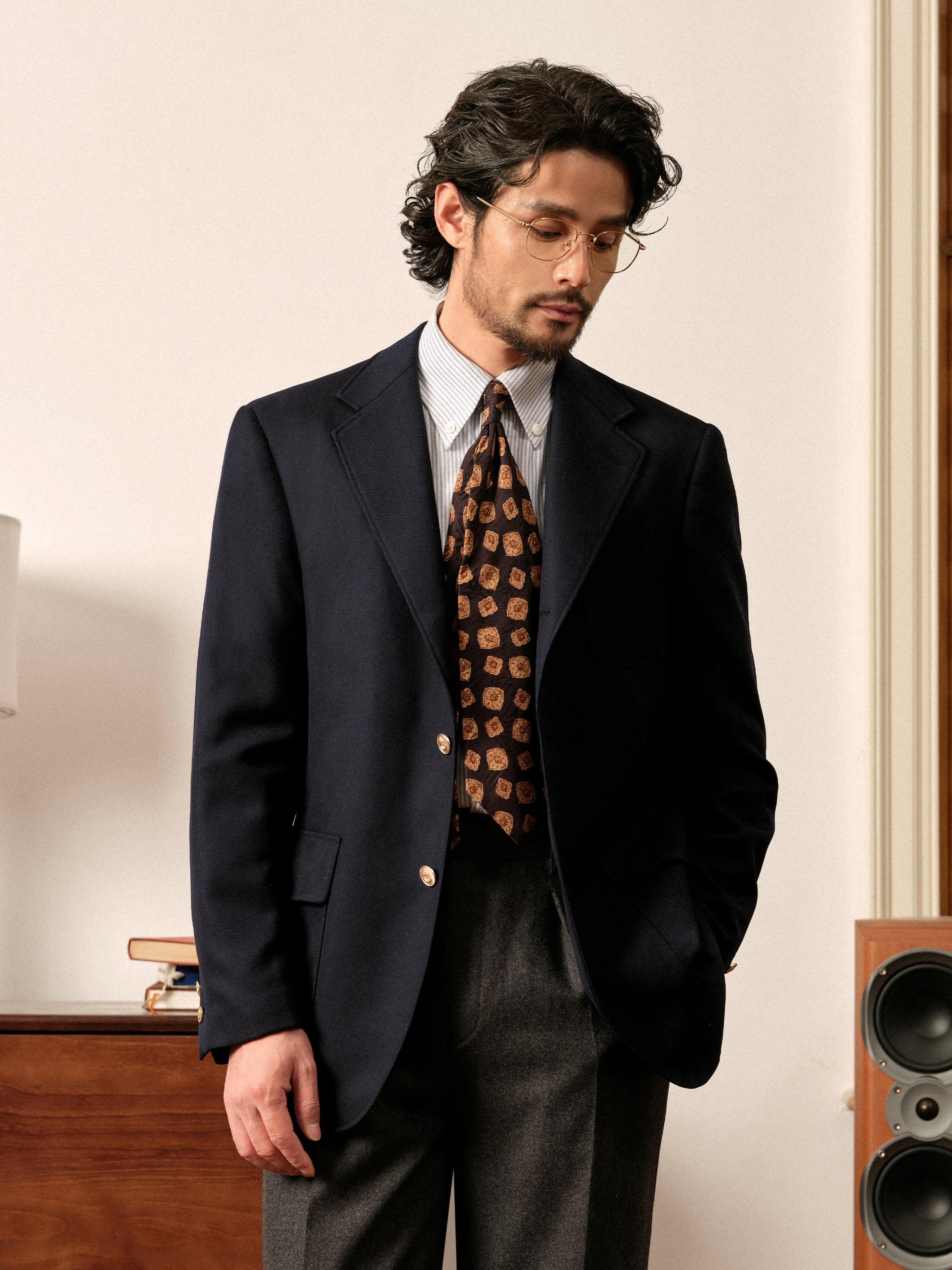 Men's Fine Spun 50% Wool Ivy Style Casual Blazer