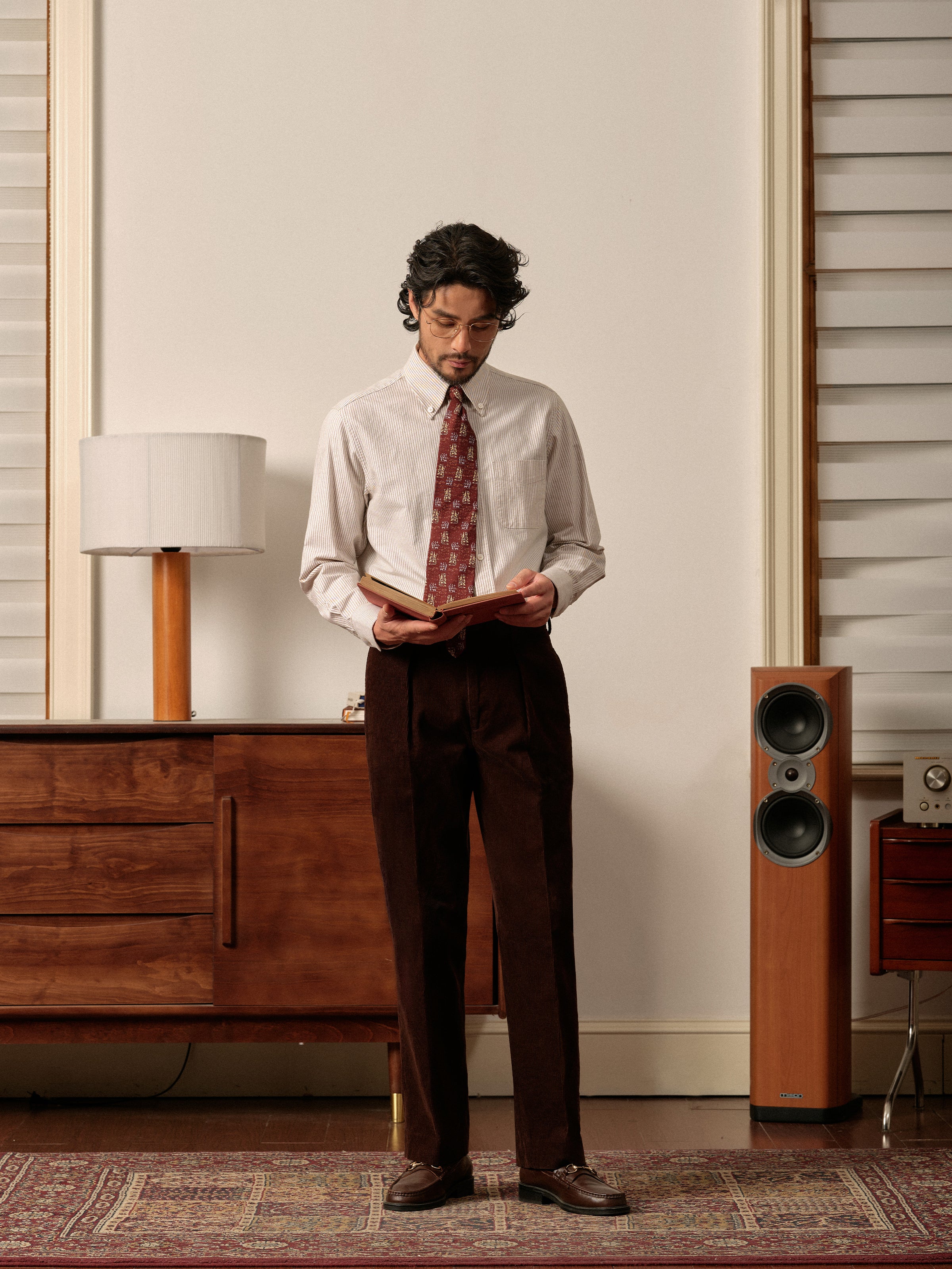 Men's Striped Oxford Button-Down Shirt