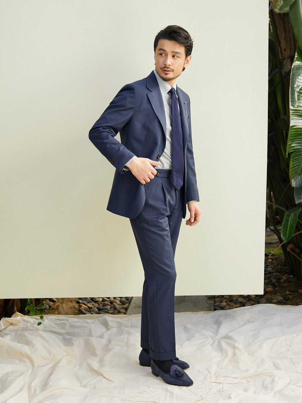 Men's Wool Italian Style Casual Suit (Business / Wedding)