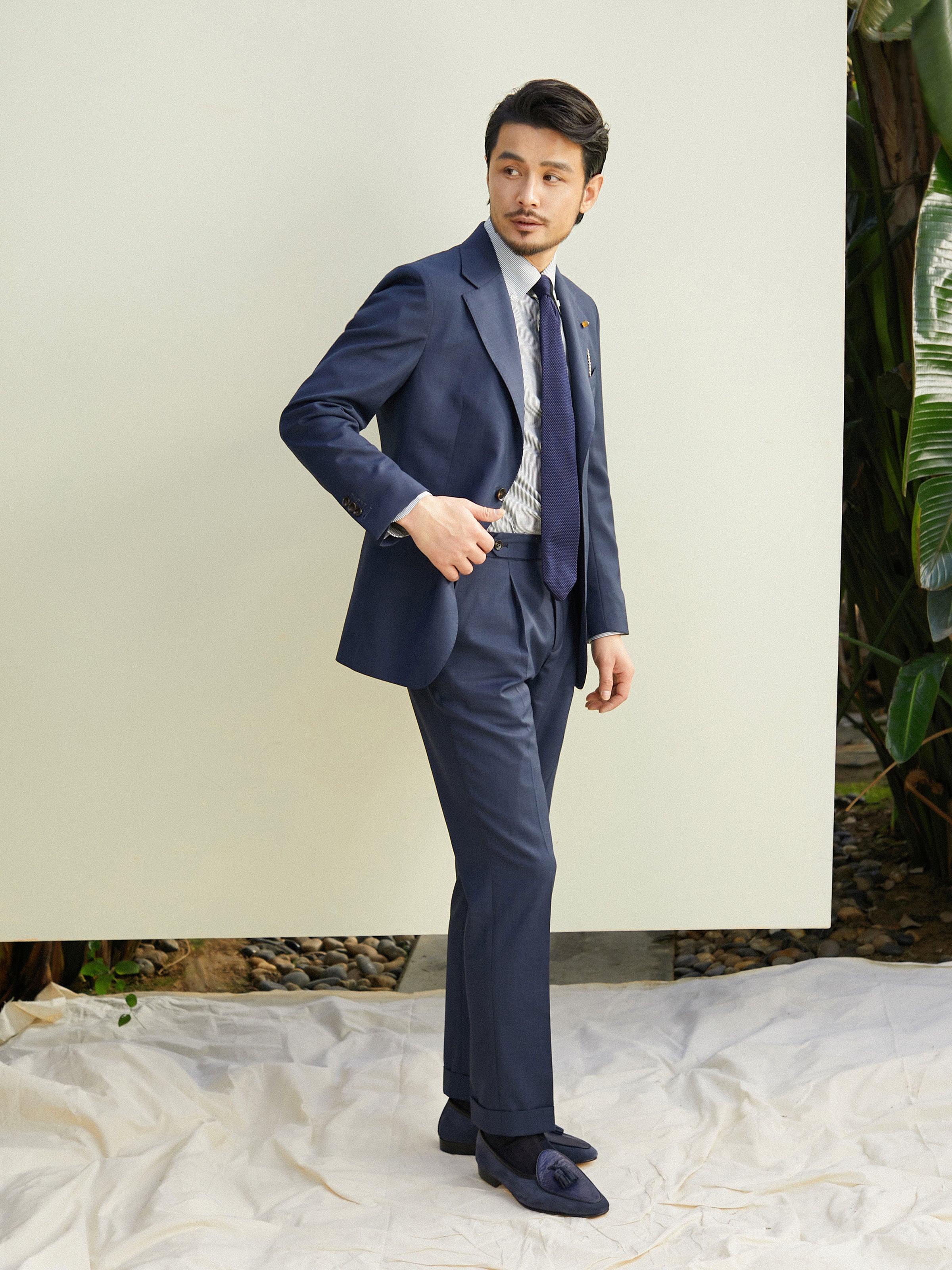 Men's Wool Italian Style Casual Suit (Business / Wedding)