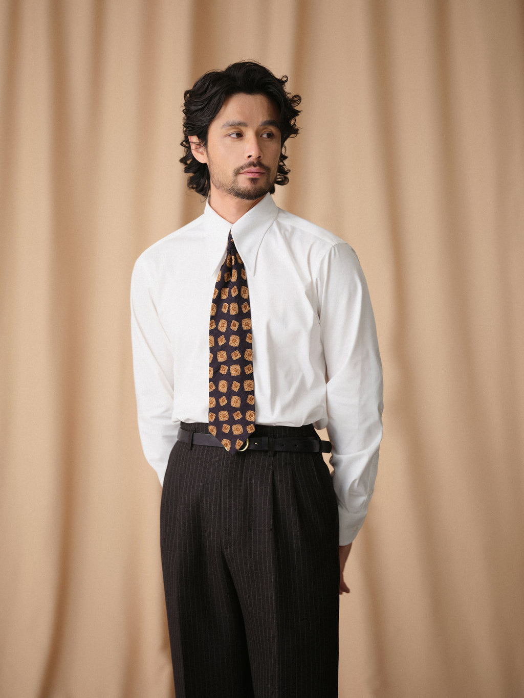 Men's Vintage White Dress Shirt