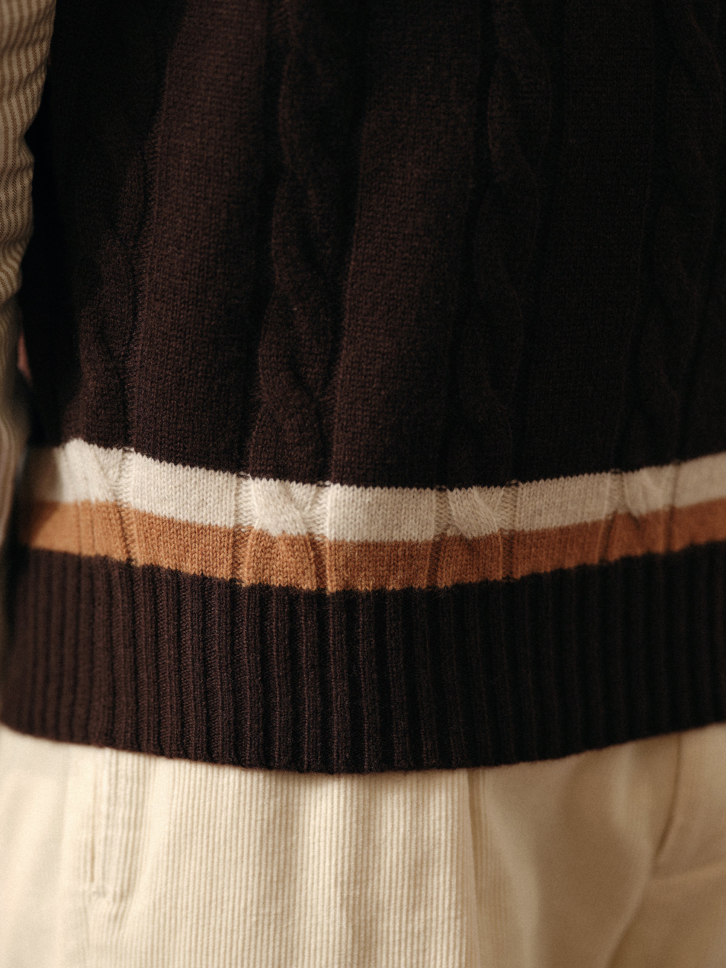 Vintage Ivy Merino Wool Knit Vest for Men