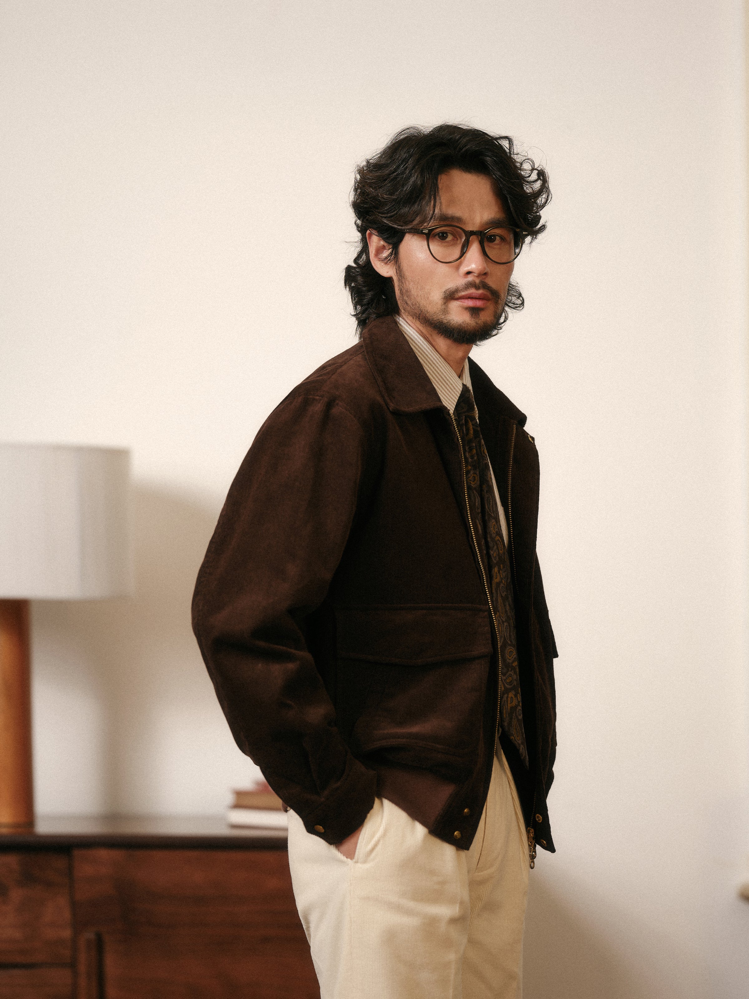 Men's Premium Cotton Corduroy A2 Flight Jacket