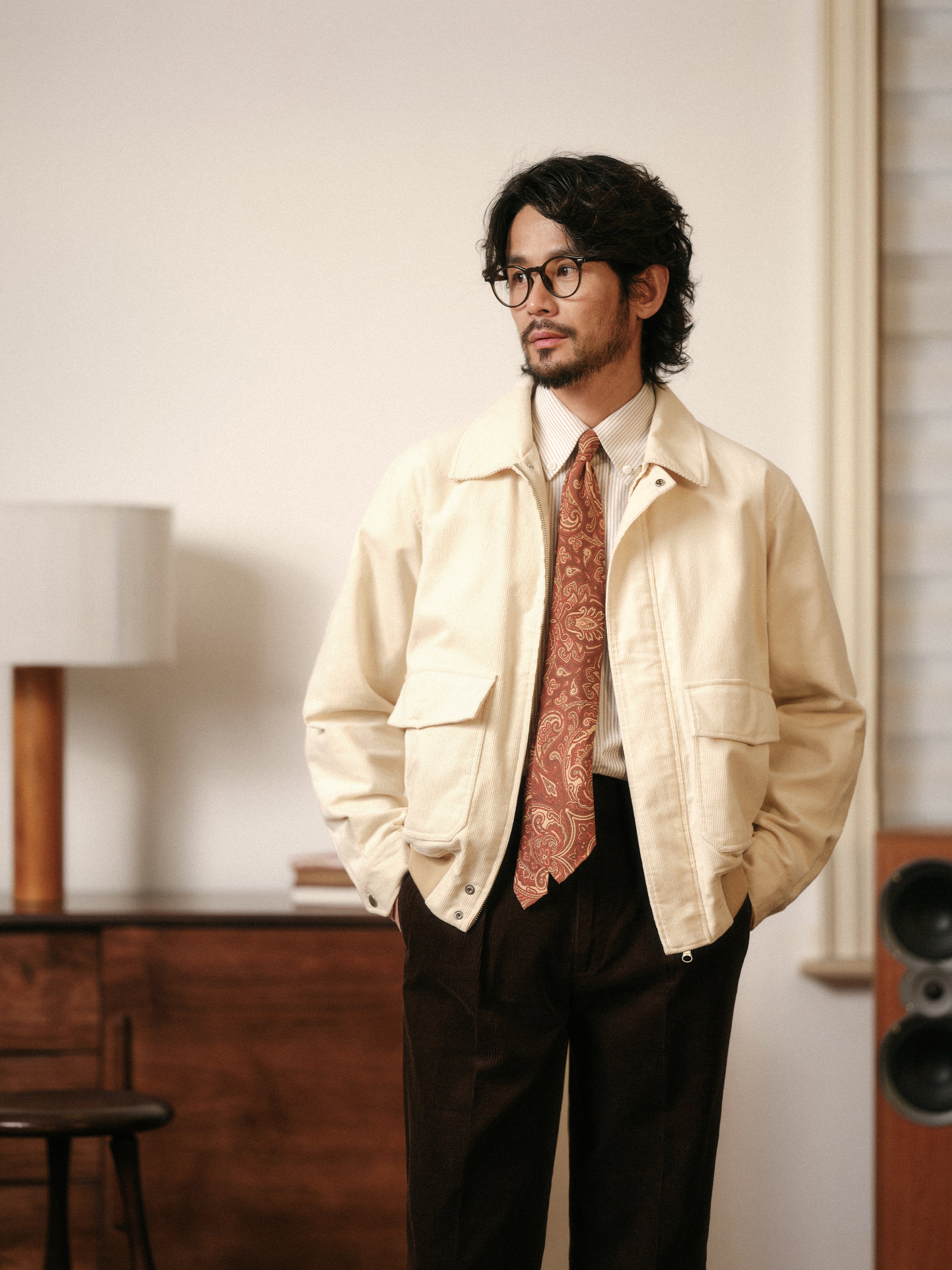 Men's Premium Cotton Corduroy A2 Flight Jacket