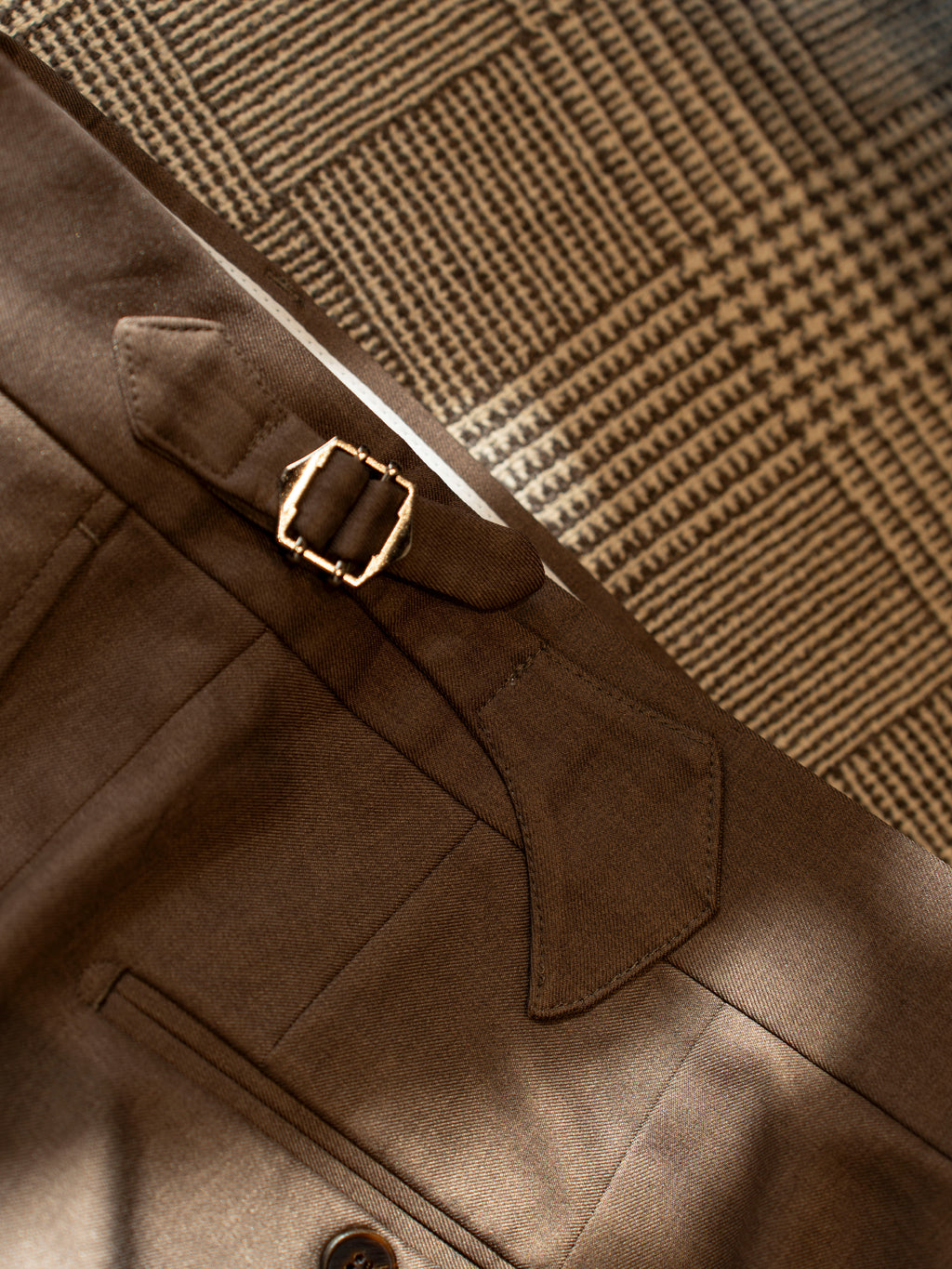 Men's Italian Slim Fit Single Pleat Trousers