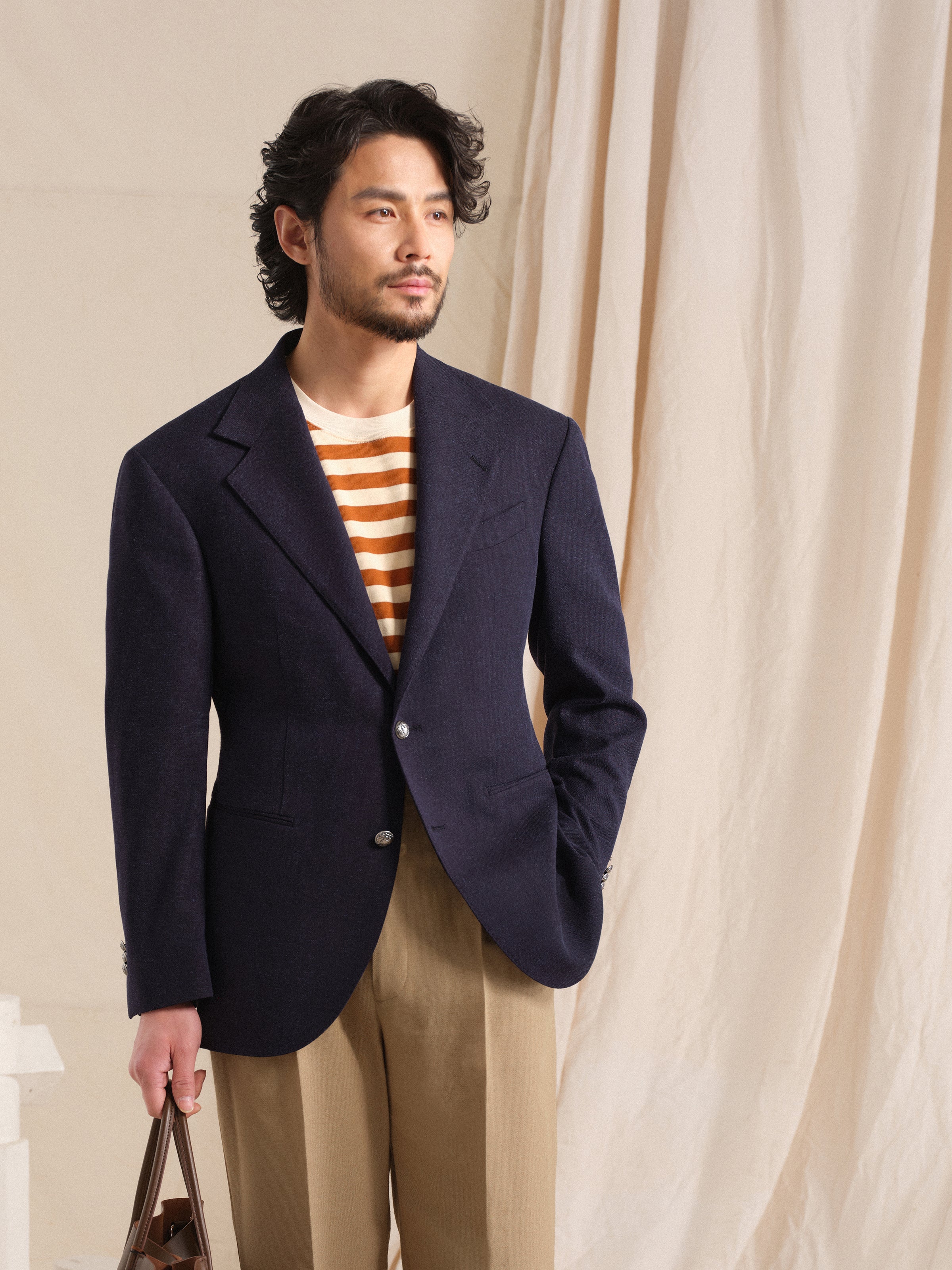 Men's Classic Breathable Linen Blend Blazer