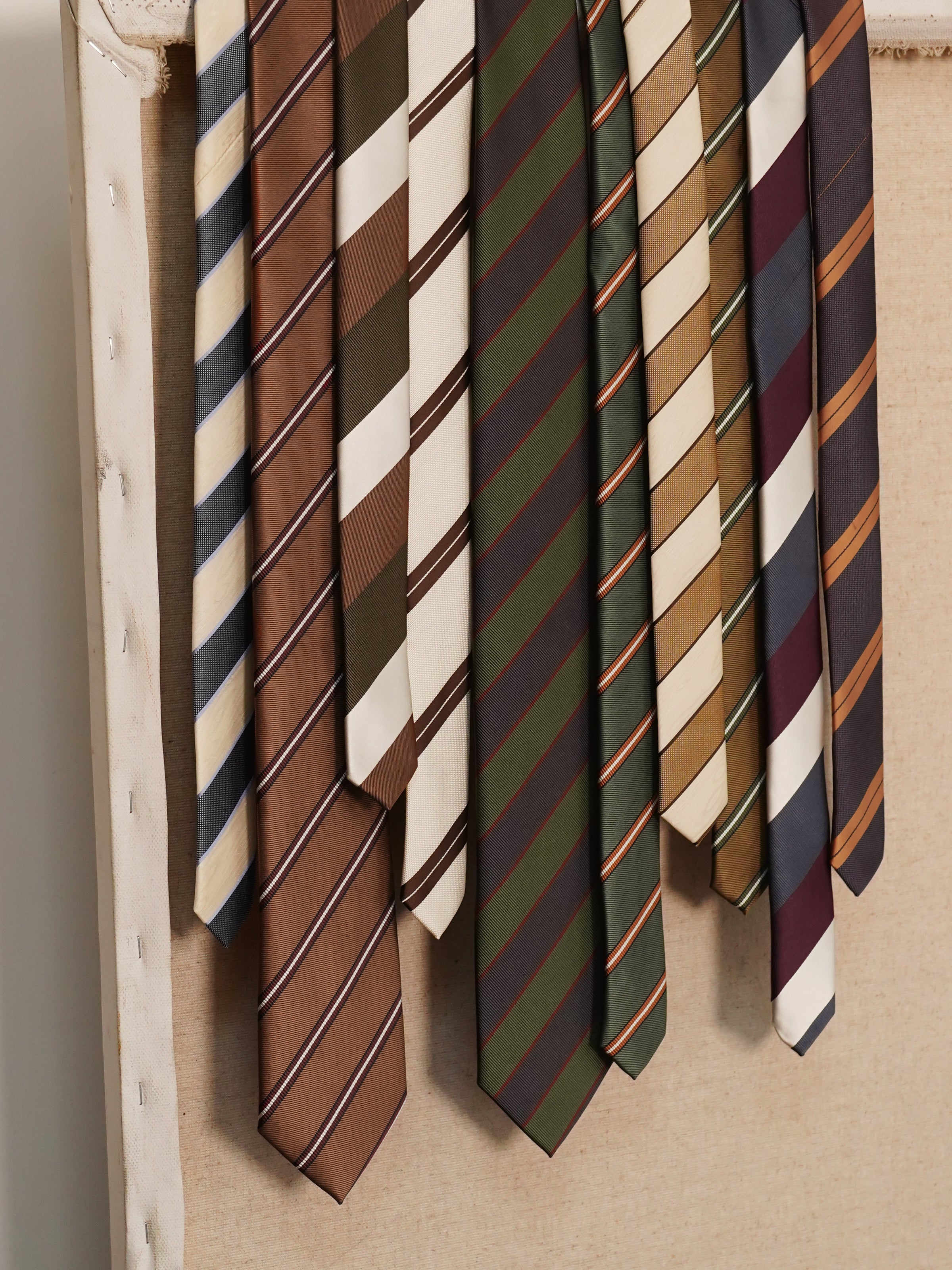 8CM Fine Twill Retro Striped Business Tie