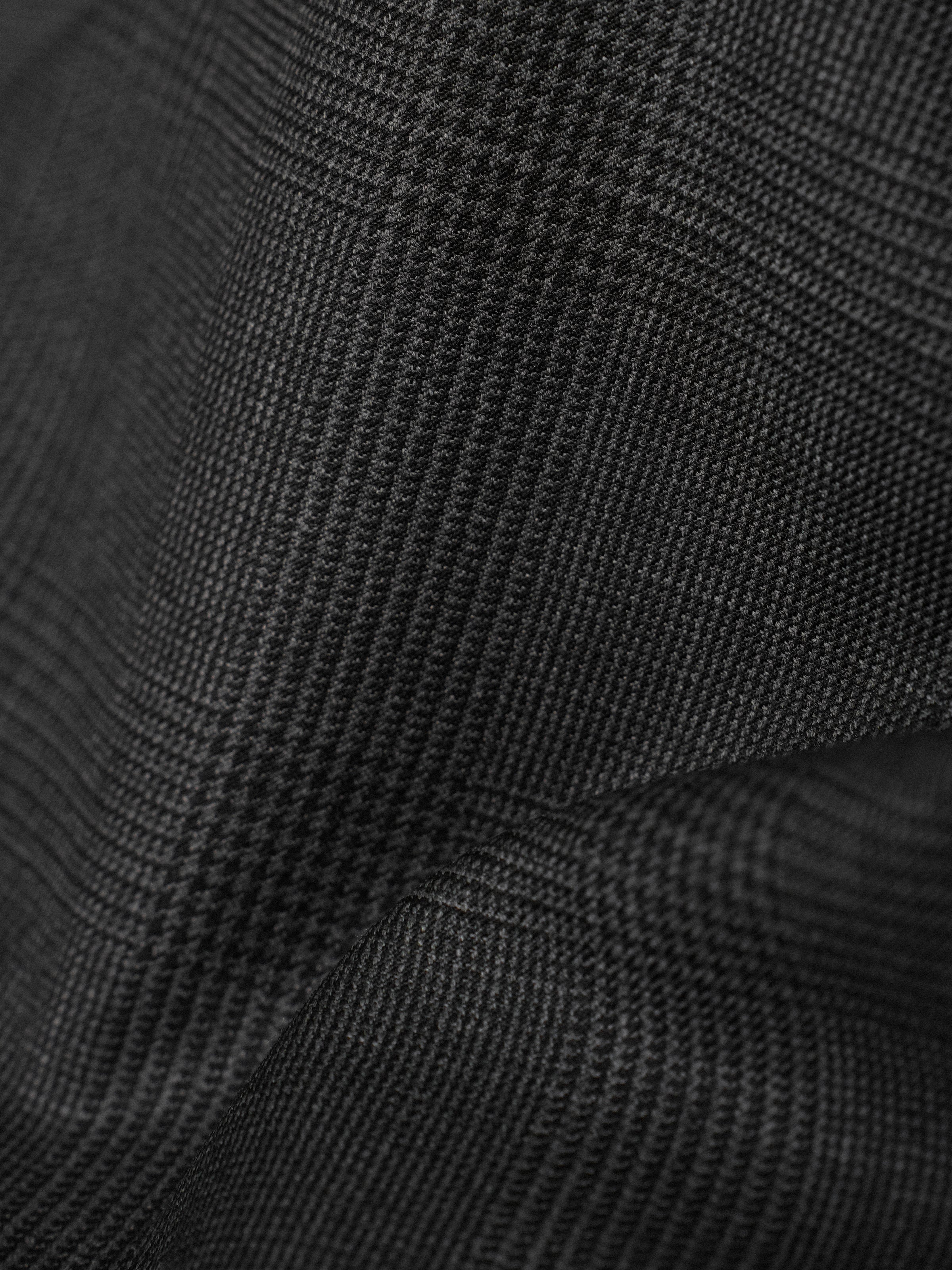 Men's 90s Australian Merino Wool Prince of Wales Check Half-Canvas Business Vest