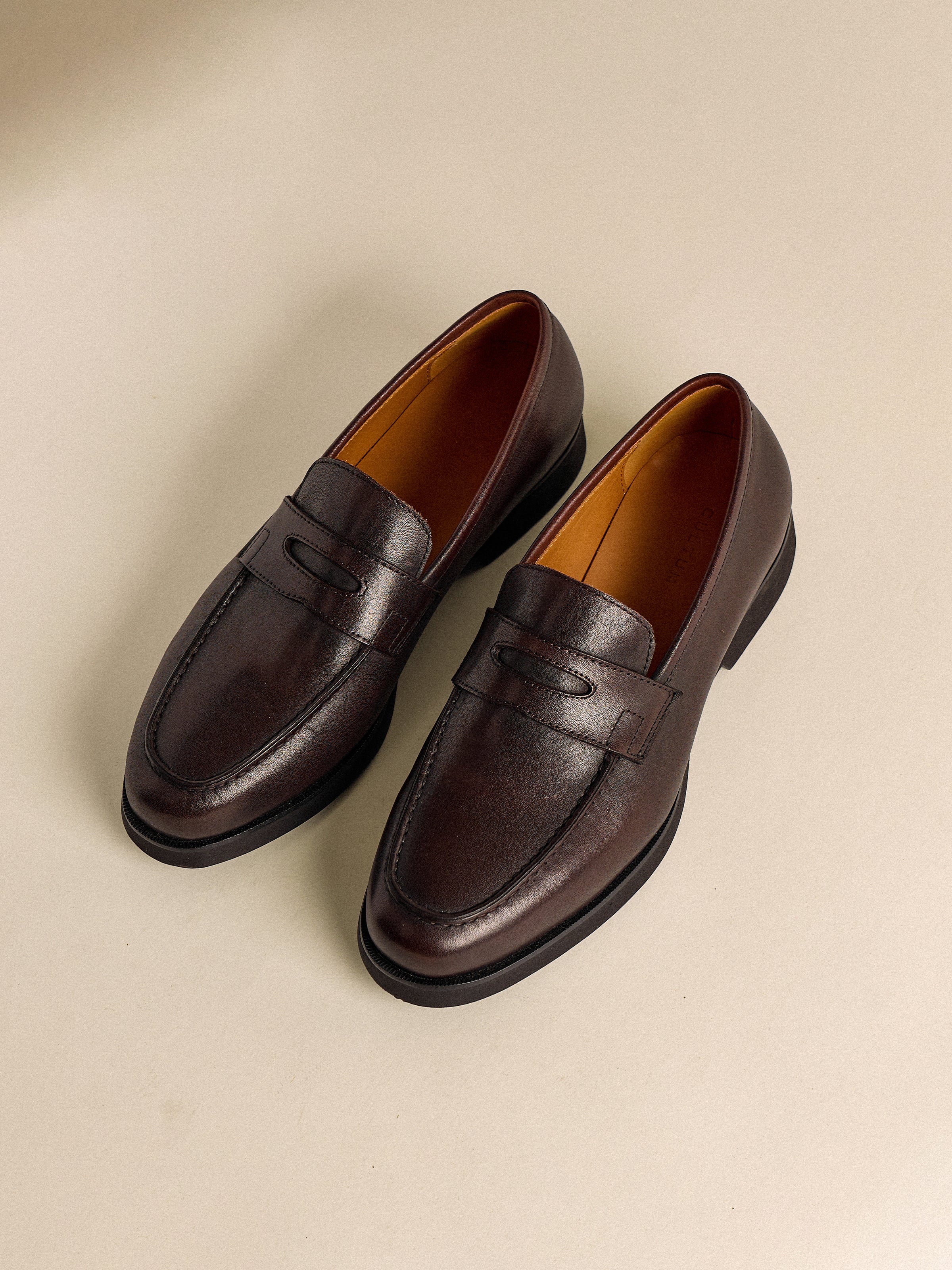 Genuine Leather Slip-On for Business Casual