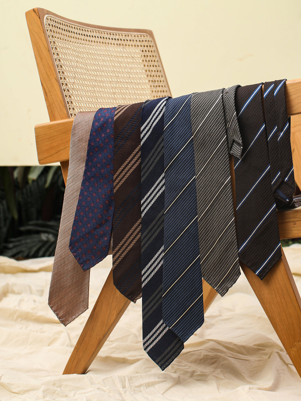 Handmade Italian Silk & Wool Business Tie