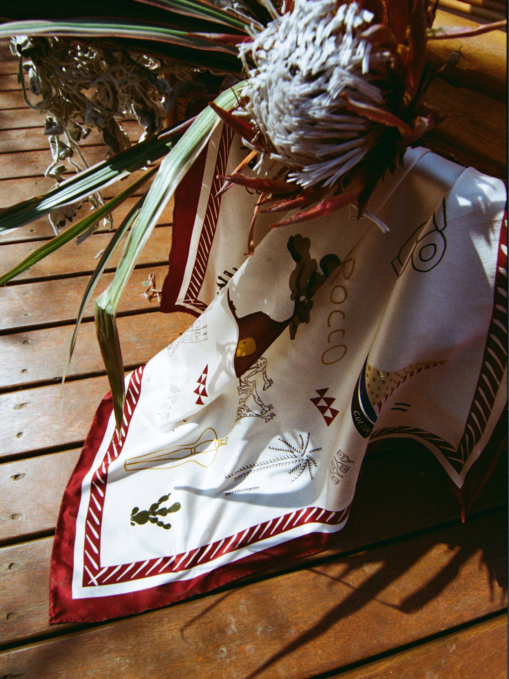 Hand-Painted Mulberry Silk Scarf