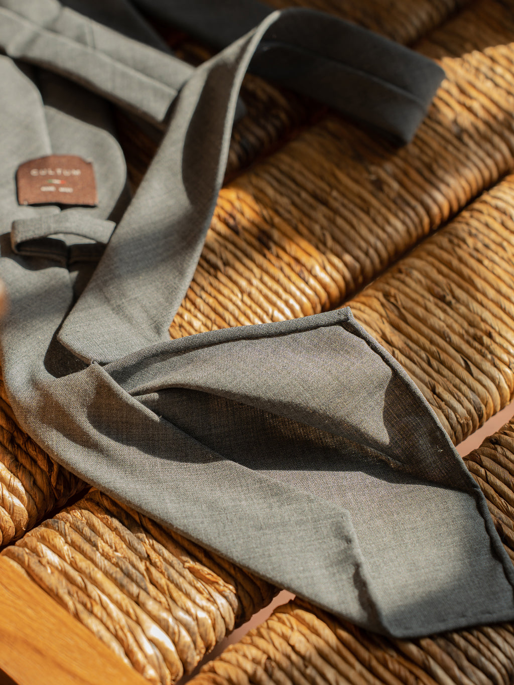 Handmade Three-Fold Italian Wool Tie