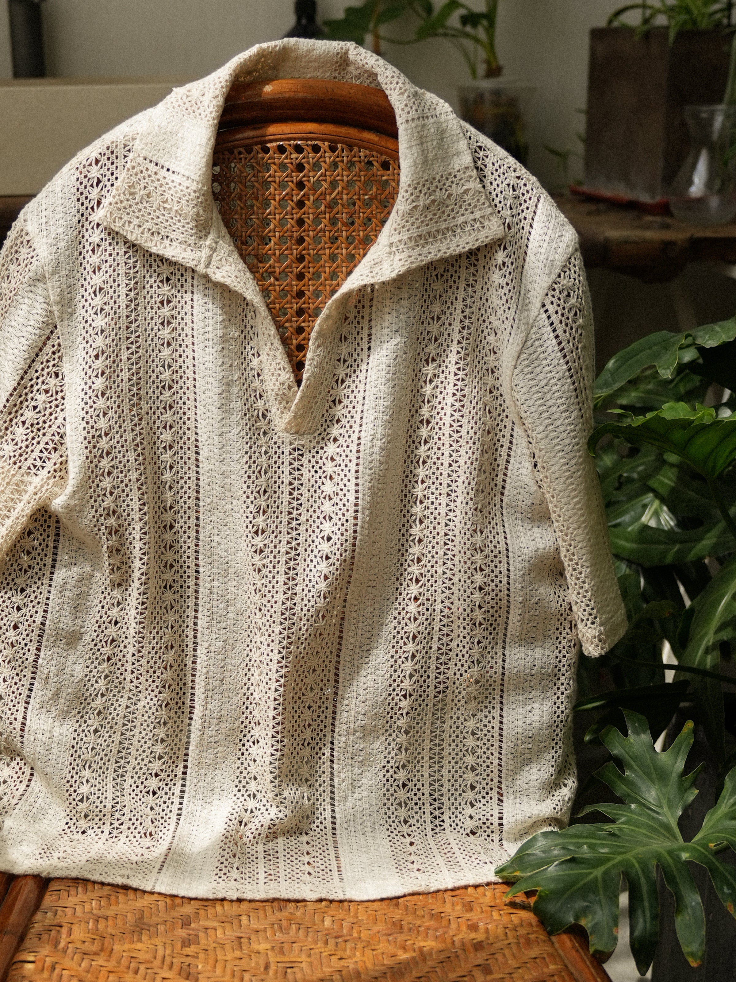 Men's Linen-Cotton Polo Shirt