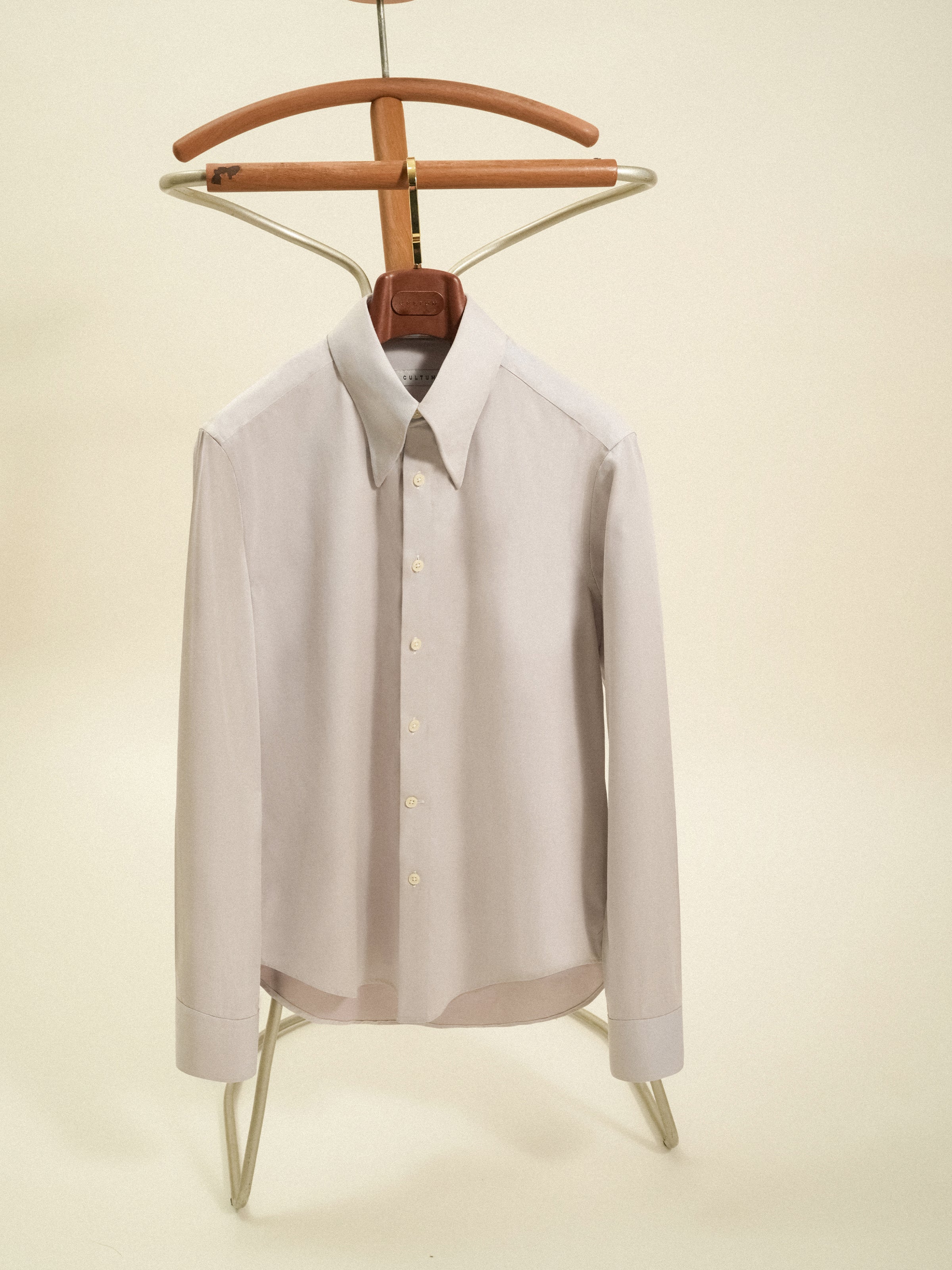 Men's Lu Thai 140s Non-Iron Long Point Collar Shirt