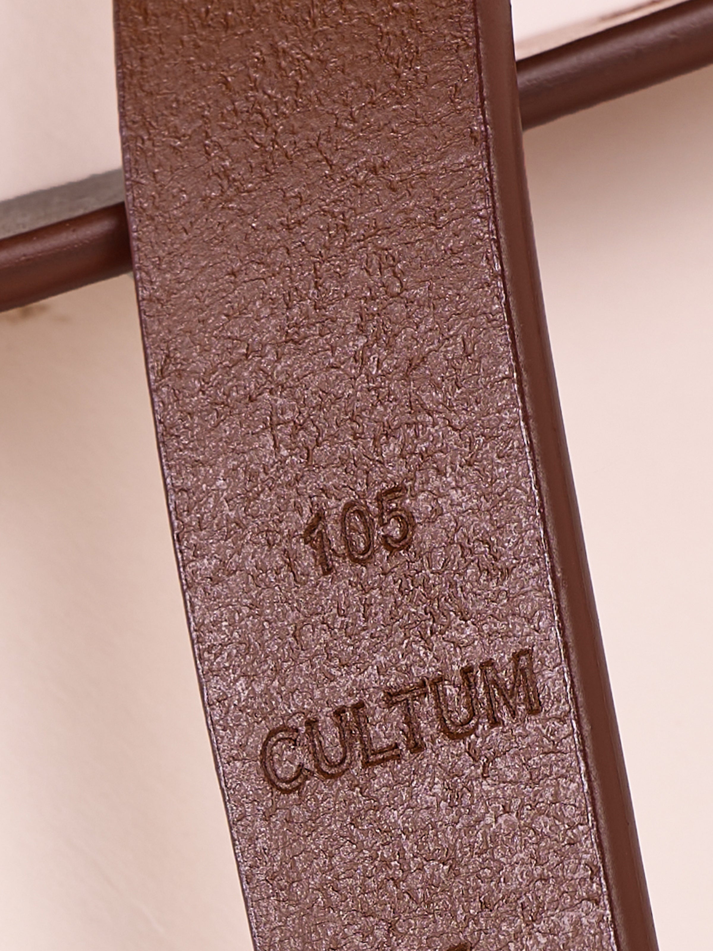 Vegetable-Tanned Woven Thin Leather Belt