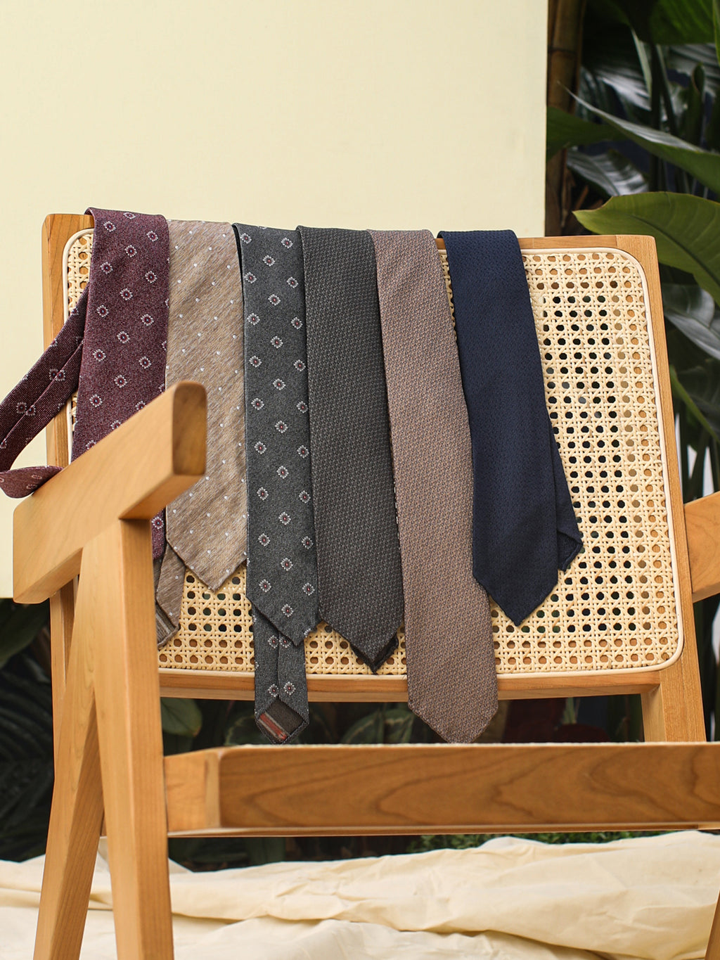 Handmade Italian Silk & Wool Business Tie