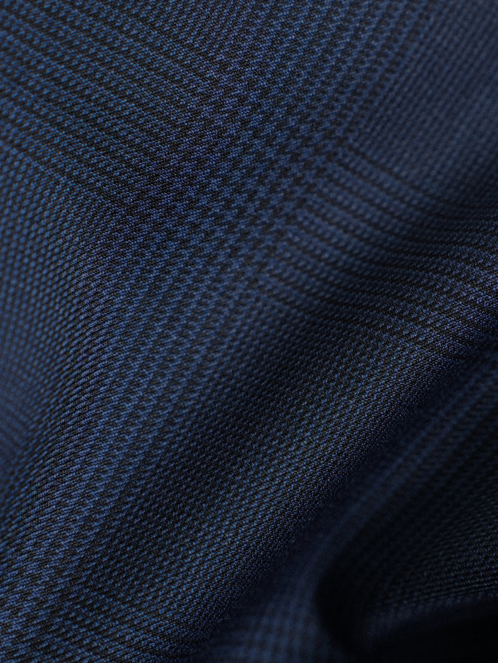 Men's Non-Iron Wool Prince of Wales Check Slim Straight Suit Trousers