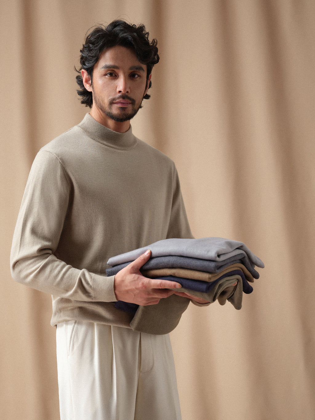 Men's 12-Gauge Lambswool Turtleneck Sweater