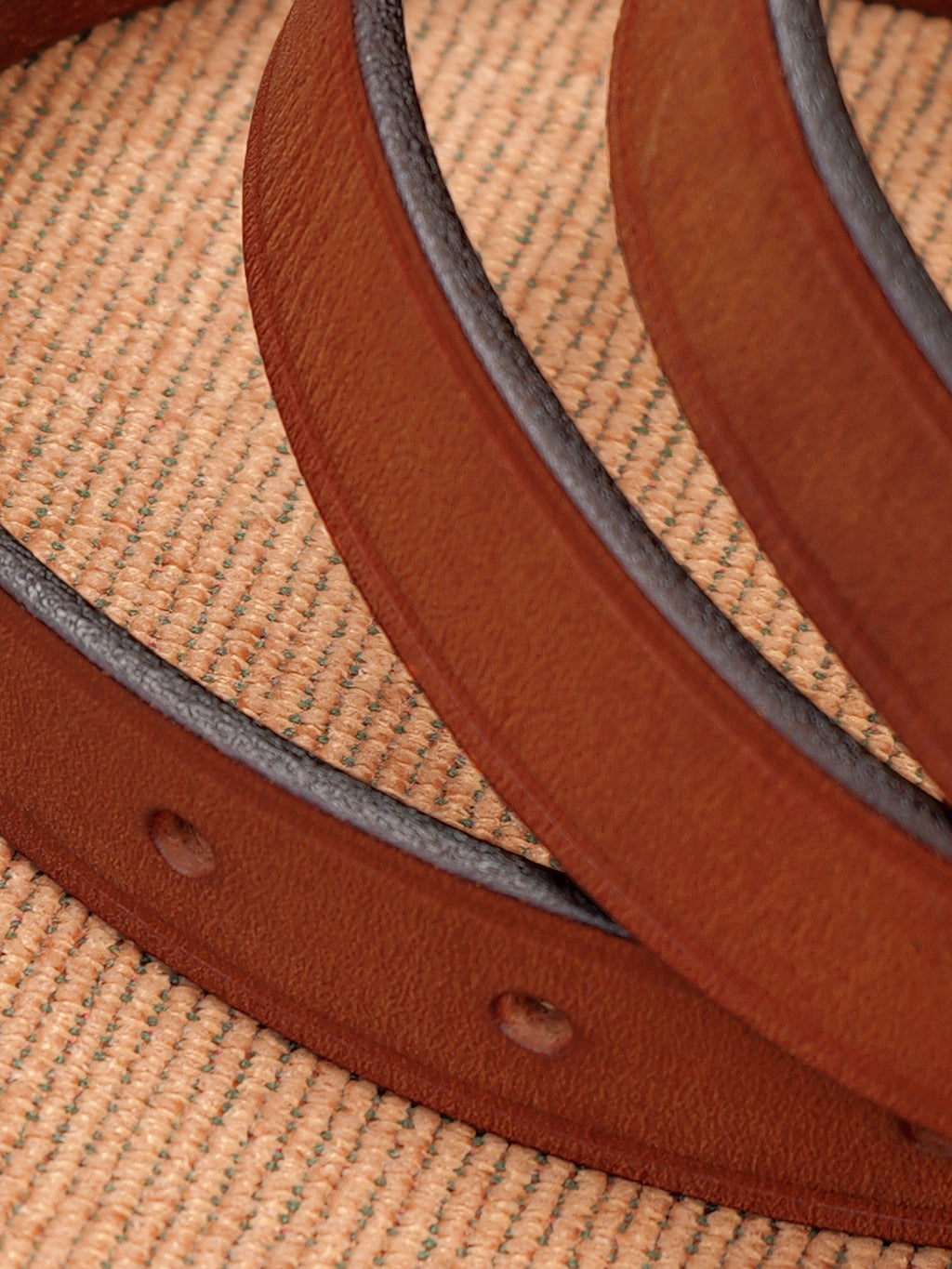 Vintage Versatile Copper Buckle Leather Belt