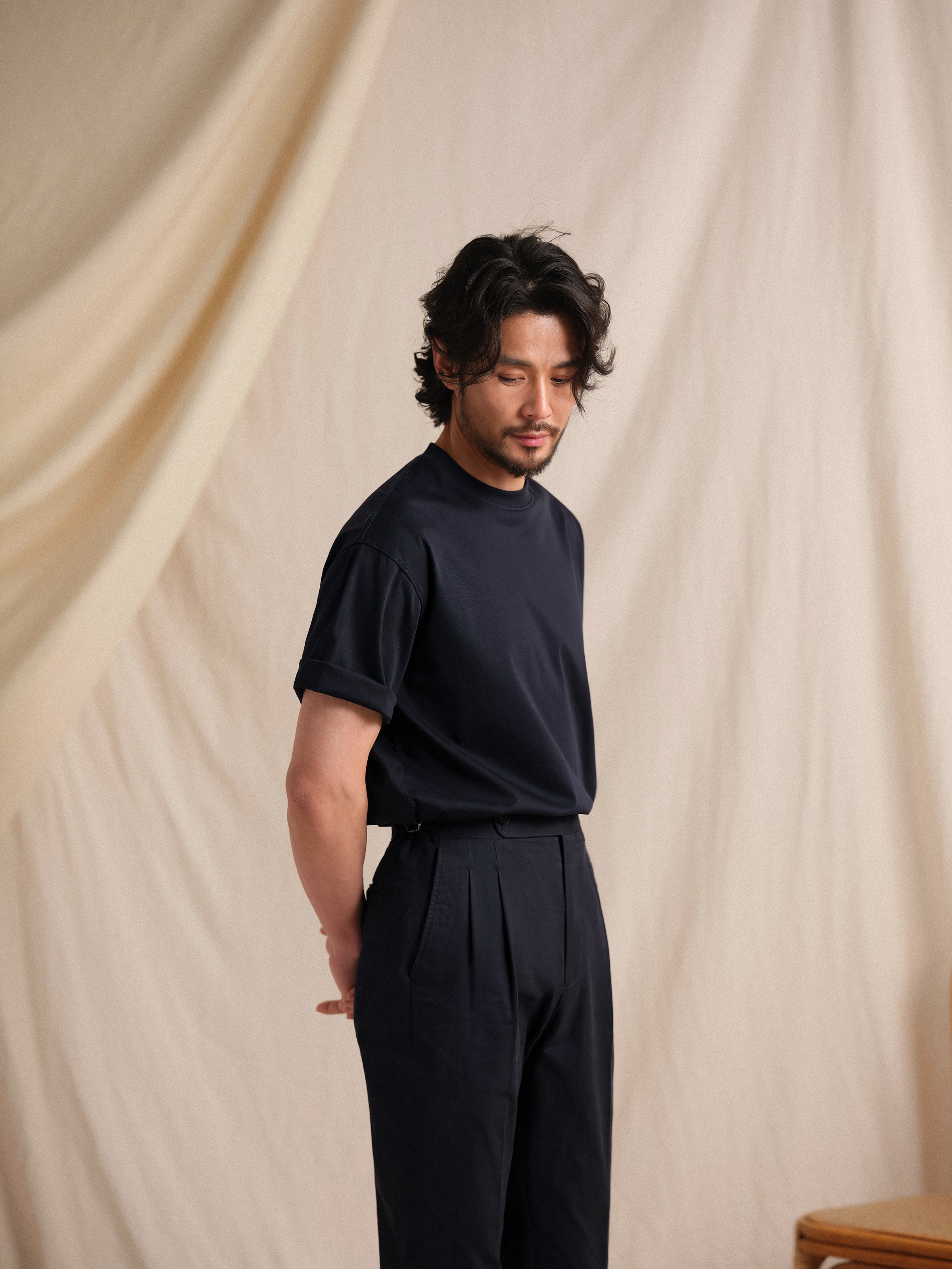 Machine-Washable 14-Gauge Cotton Cashmere Turtleneck