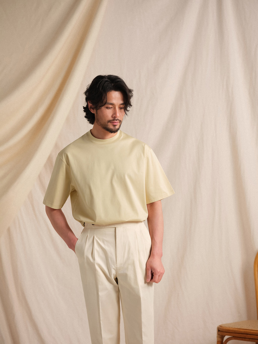 Machine-Washable 14-Gauge Cotton Cashmere Turtleneck