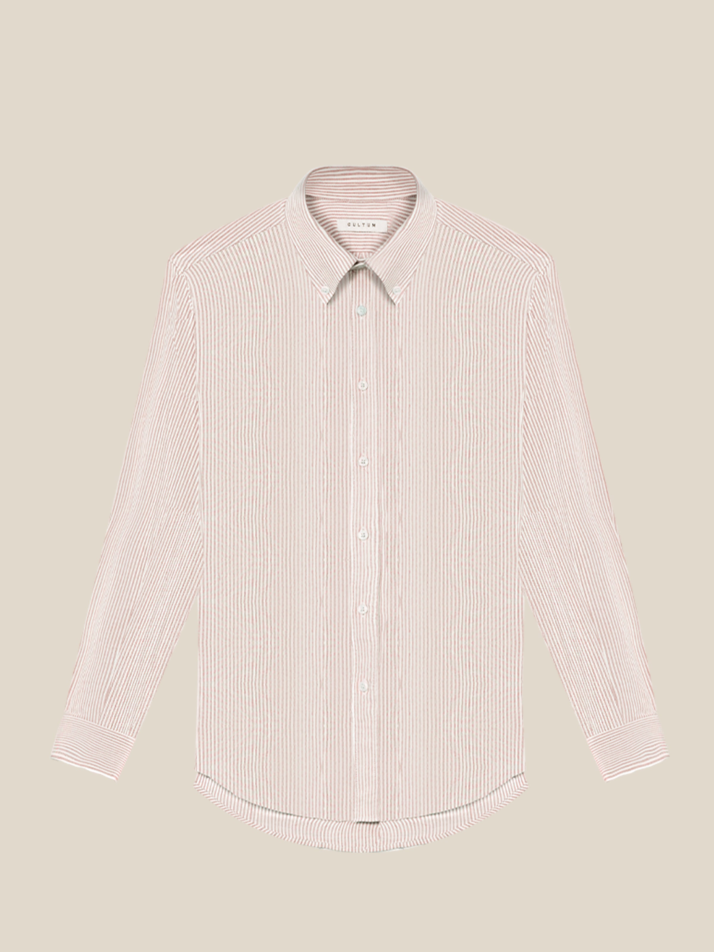 Men's Striped Oxford Button-Down Shirt