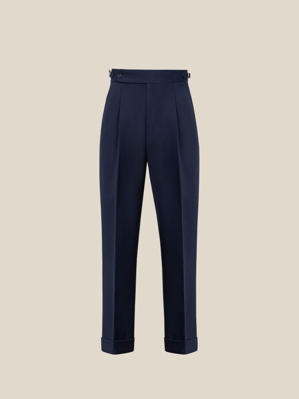 Men's Slim-Fit Straight-Leg Single Pleat Trousers