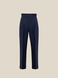 Men's Slim-Fit Straight-Leg Single Pleat Trousers