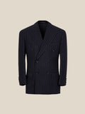 Men's Vintage 453g Pinstripe Double-Breasted Suit