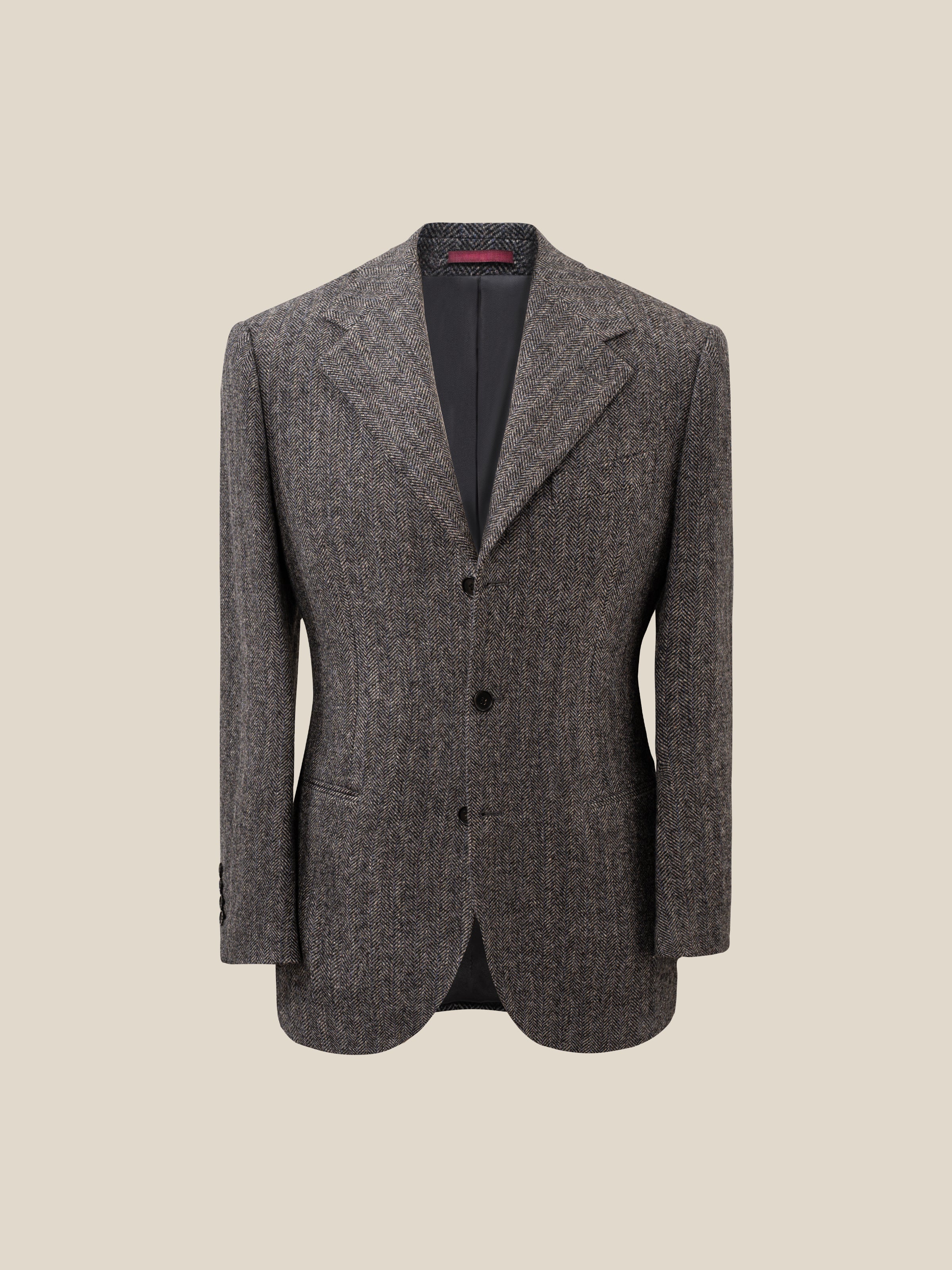 Men's 1930s Vintage 480g Herringbone Two-Piece Suit
