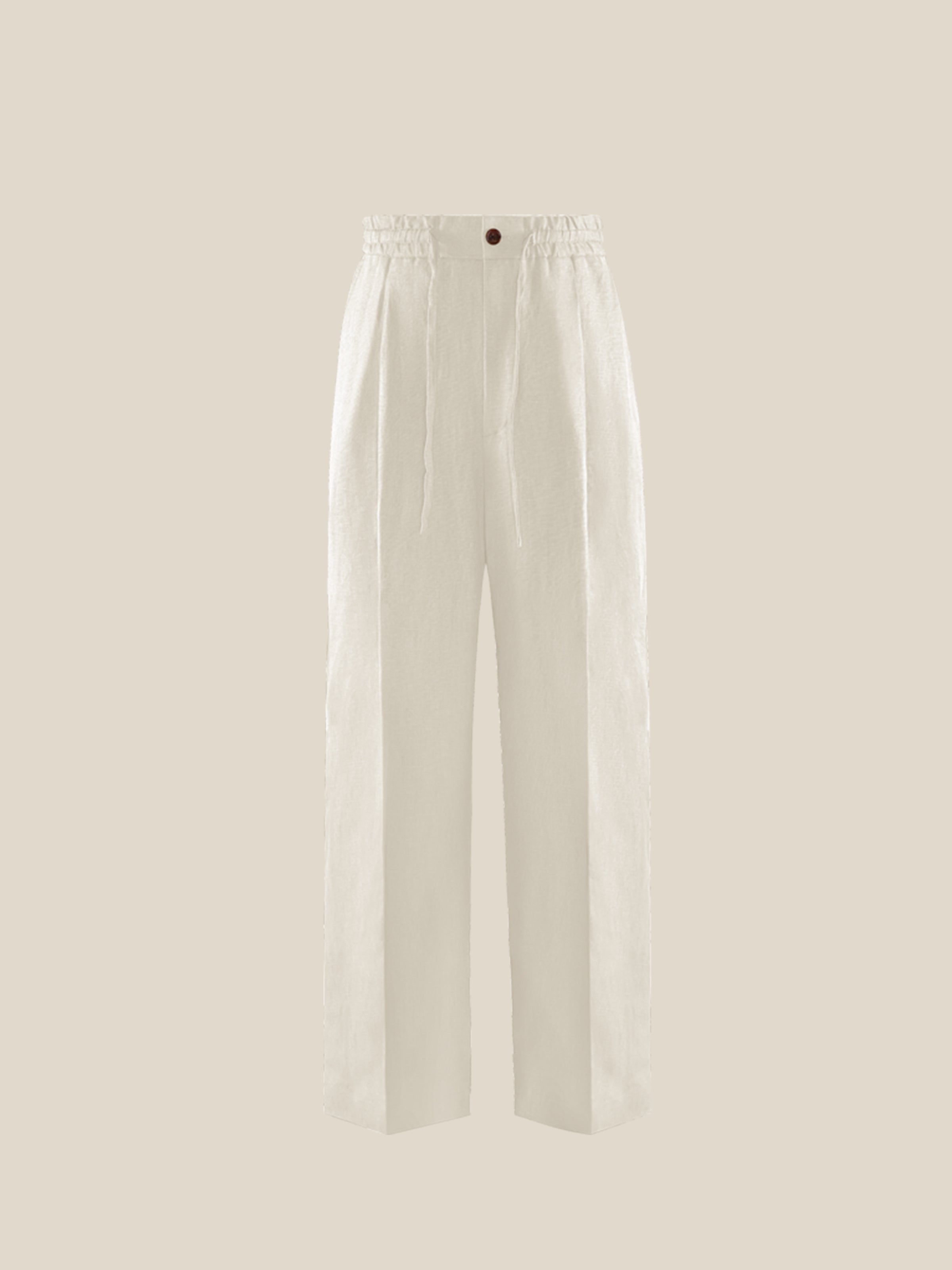 Men's Linen Draped Pants