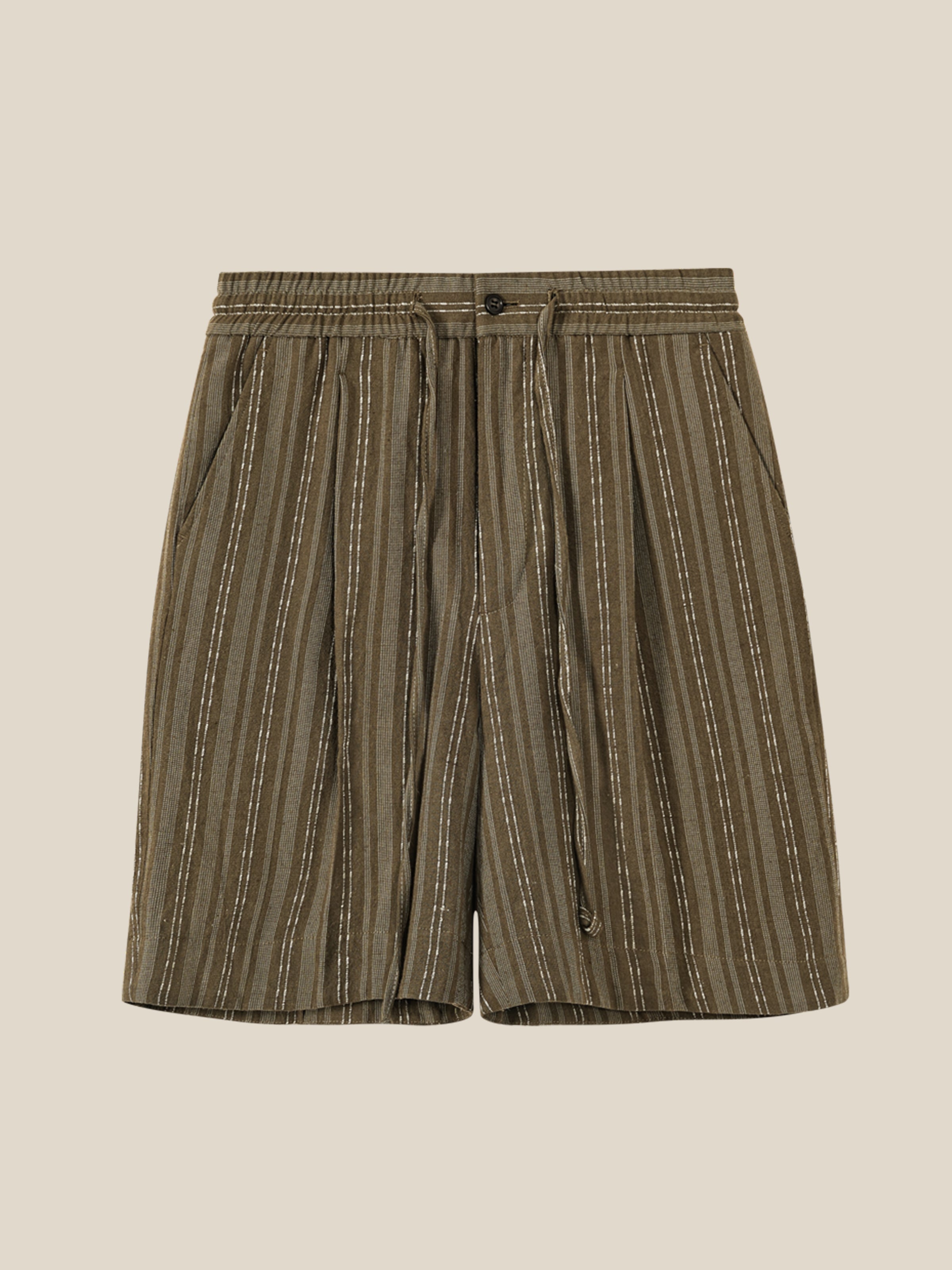 Men's Relaxed Striped Drawstring Shorts