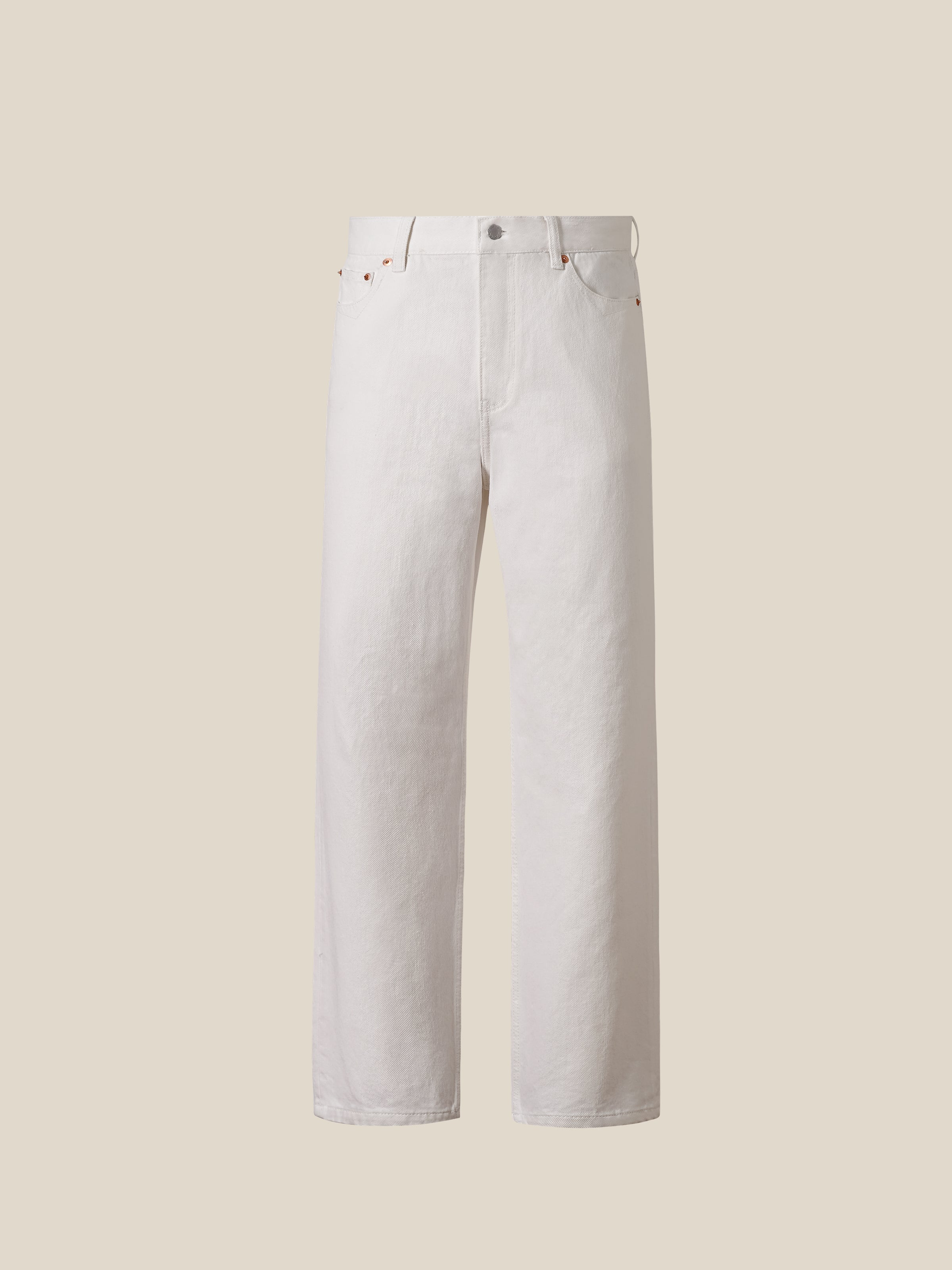 Vintage Ivy Washed Cotton Jeans for Men