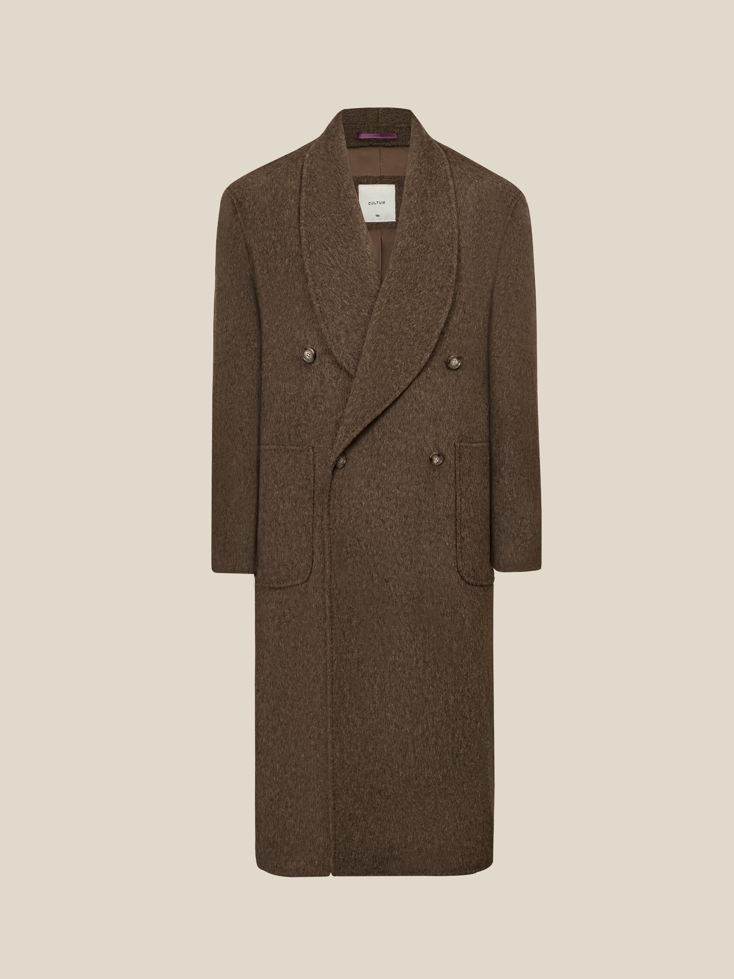 900g Heavy Shawl Collar Wool Coat