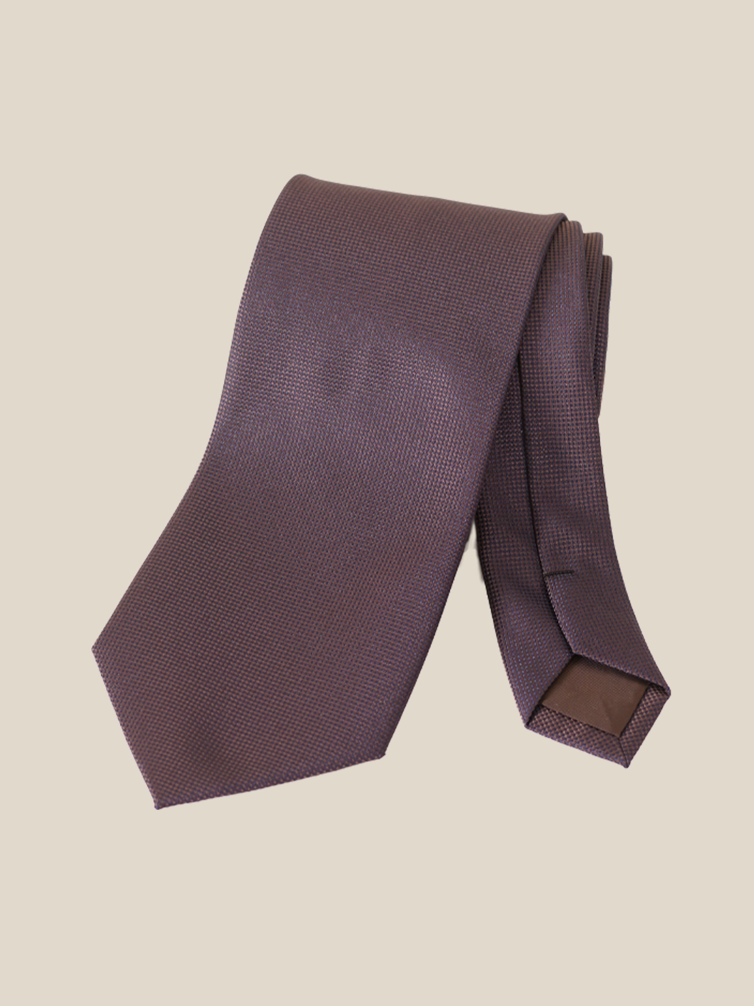 Men's Vintage Solid Color Pique Tie