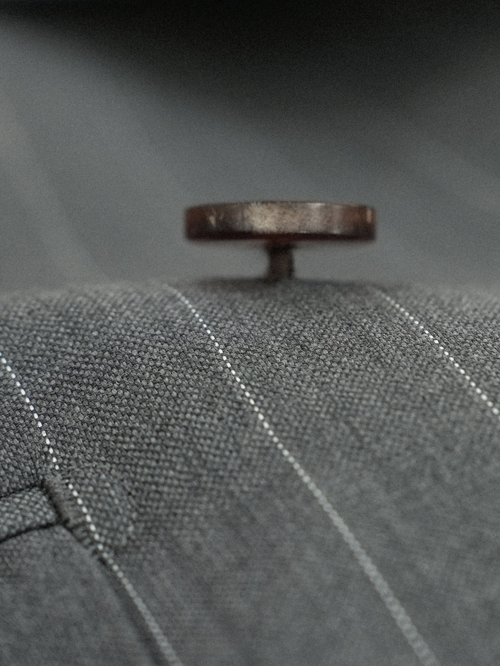 Men's Fine Australian Merino Wool Striped Double-Breasted Suit