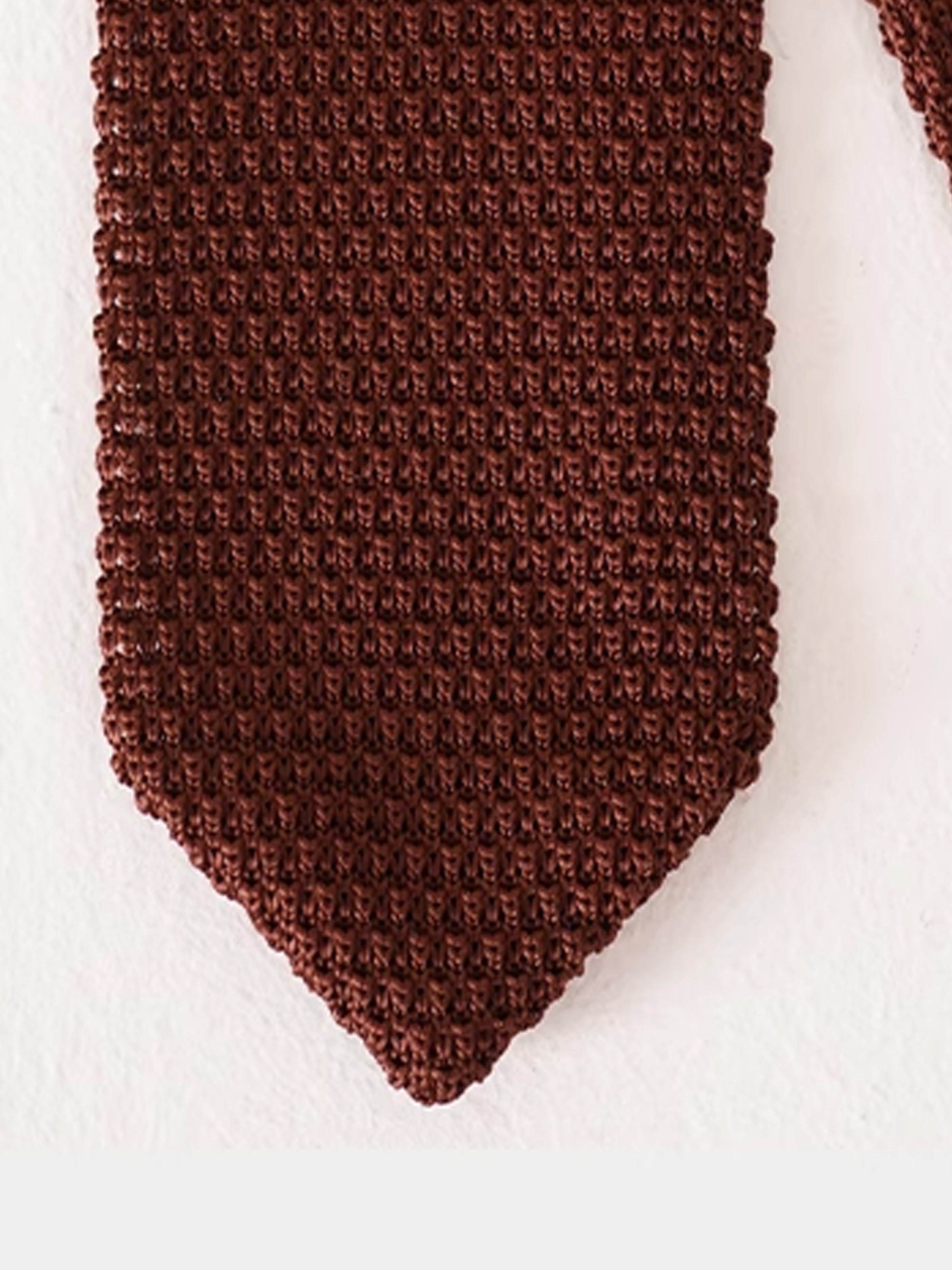 Vintage Knitted 7CM Solid Color Tie
