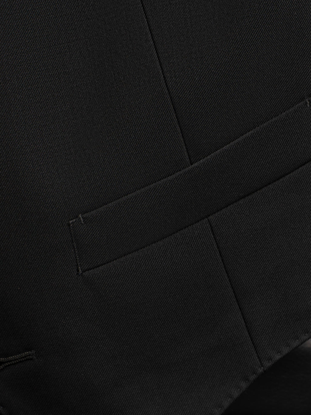 Men's 70% Australian Wool Twill Peak Lapel Vest