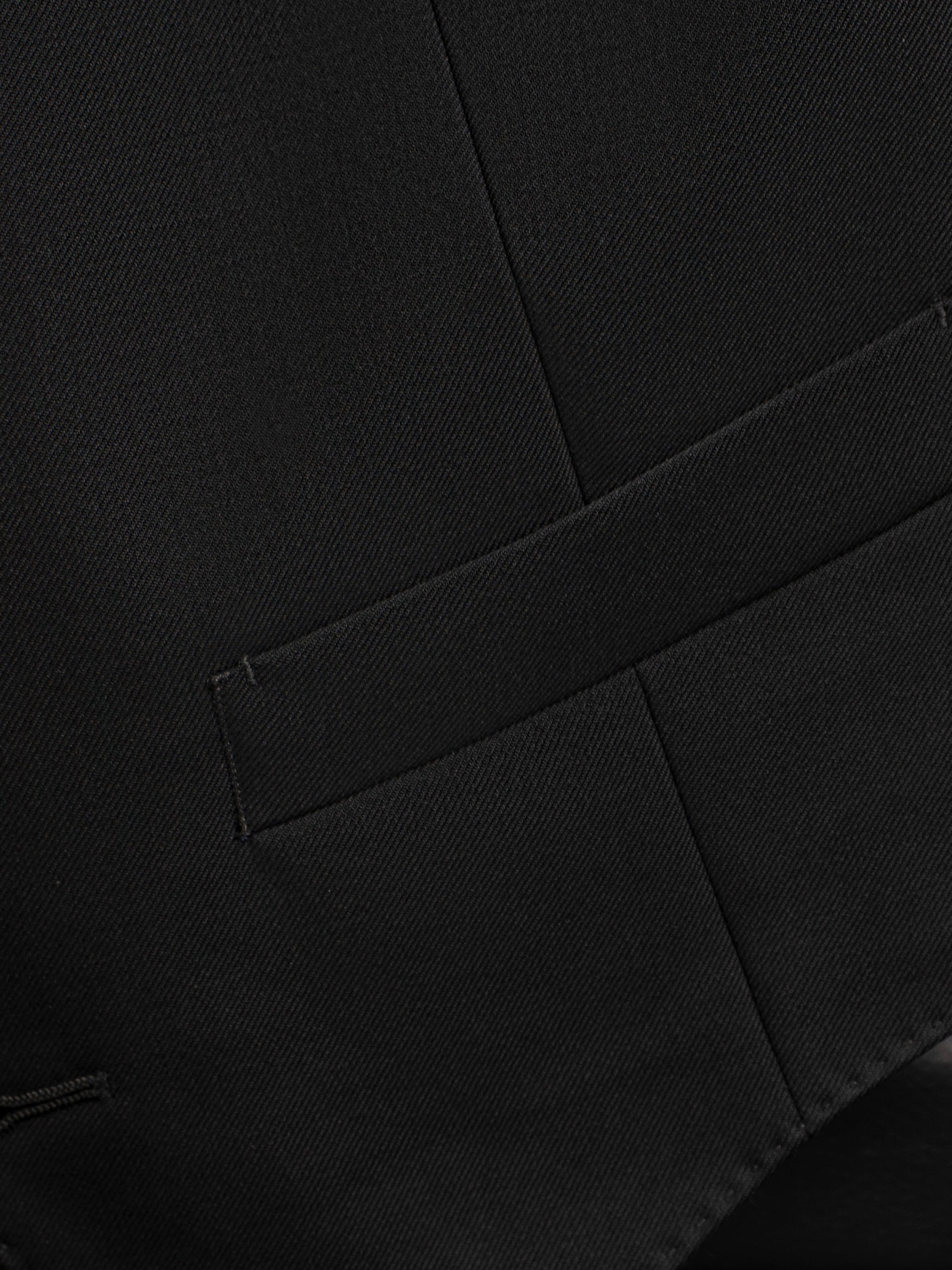 Men's 70% Australian Wool Twill Peak Lapel Vest