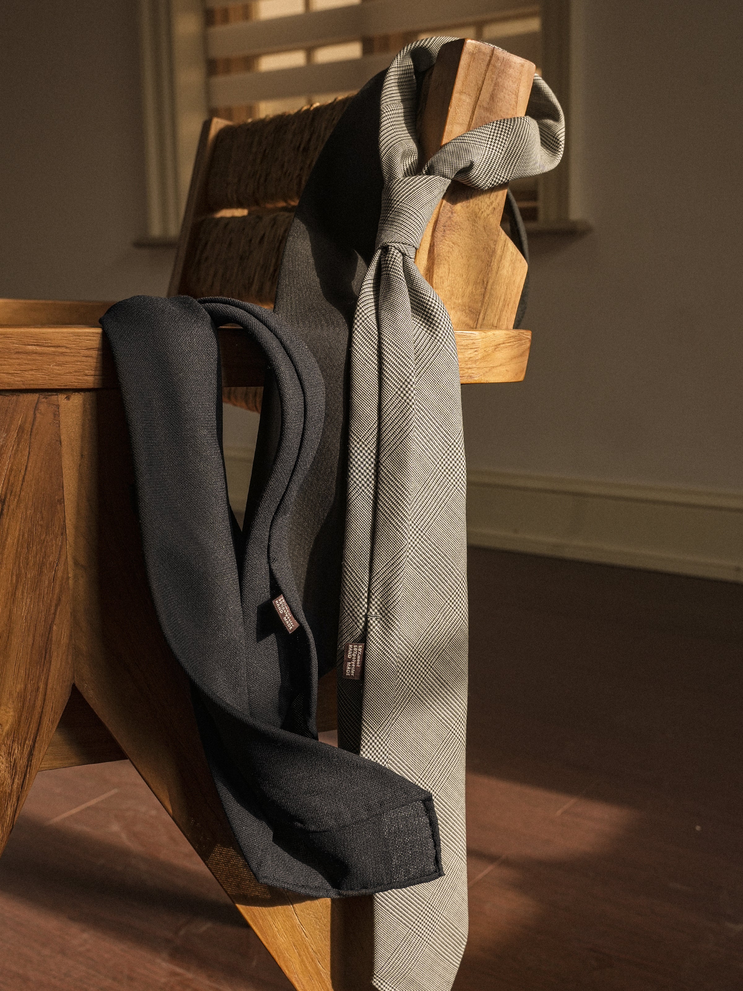 Handmade Three-Fold Italian Wool Tie