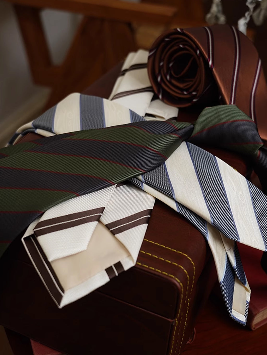 8CM Fine Twill Retro Striped Business Tie